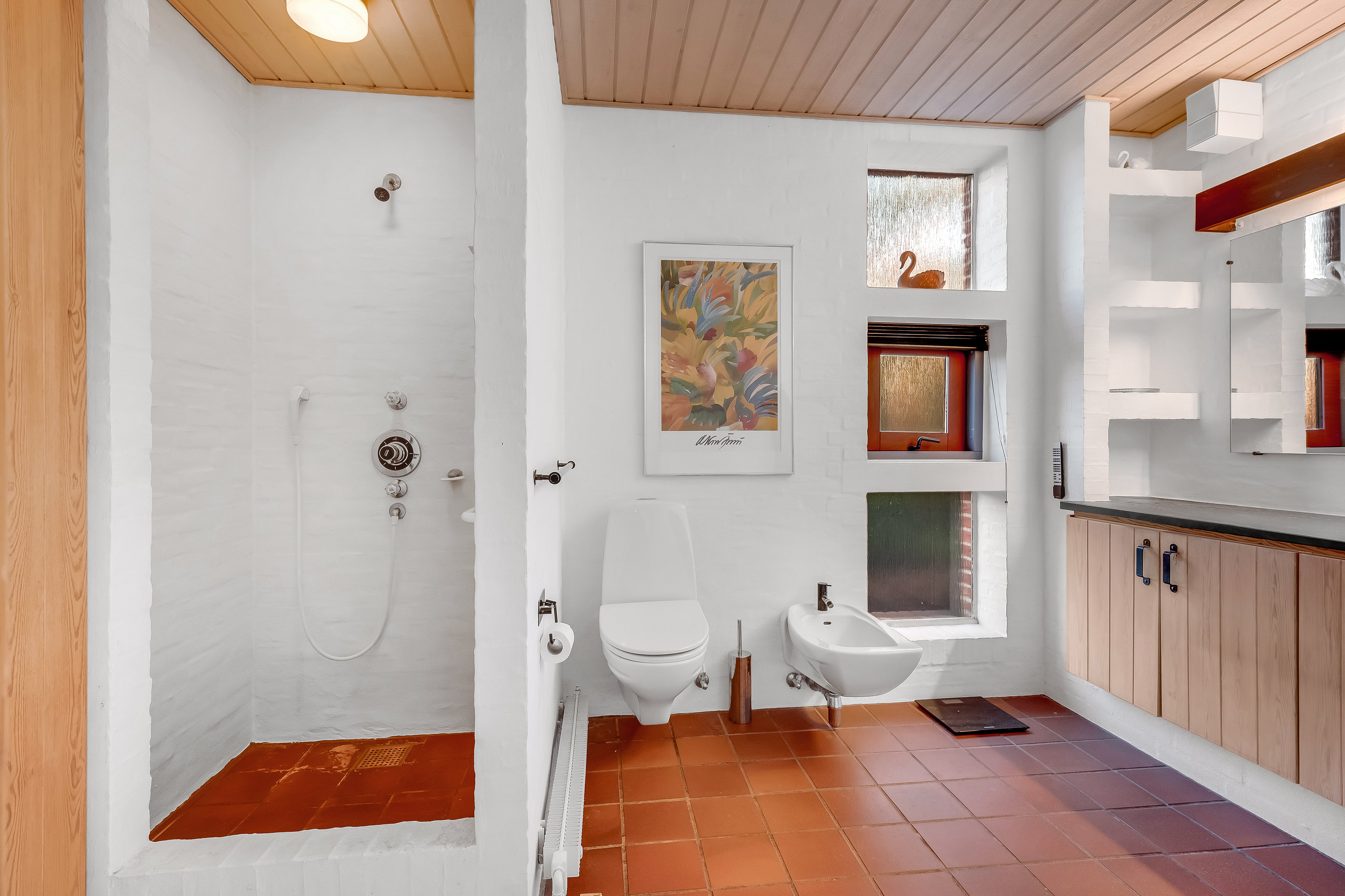 Fremhævet badeværelse billede i fuldskærmstilstand. Billede af Egevej 5, Mejdal, 7500 Holstebro