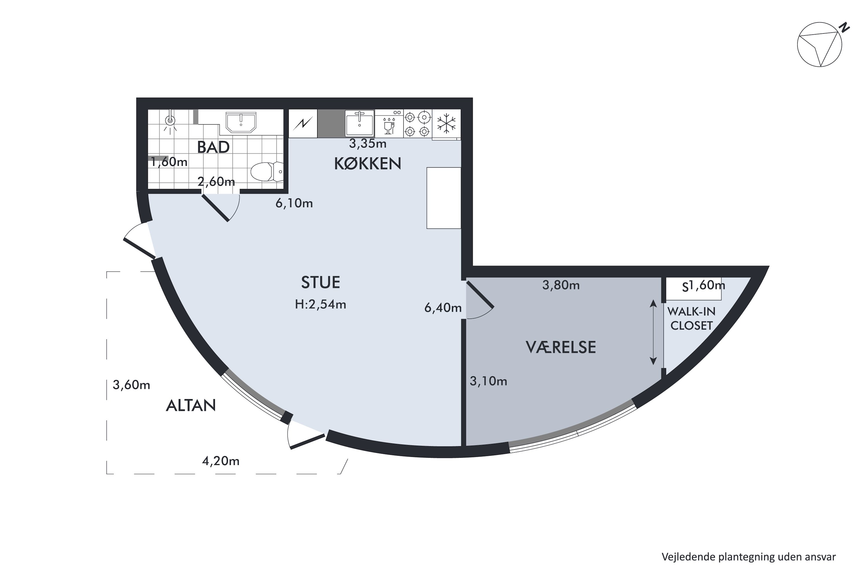 Plantegninger billede af Lindholm Brygge 30, 15. 2., 9400 Nørresundby