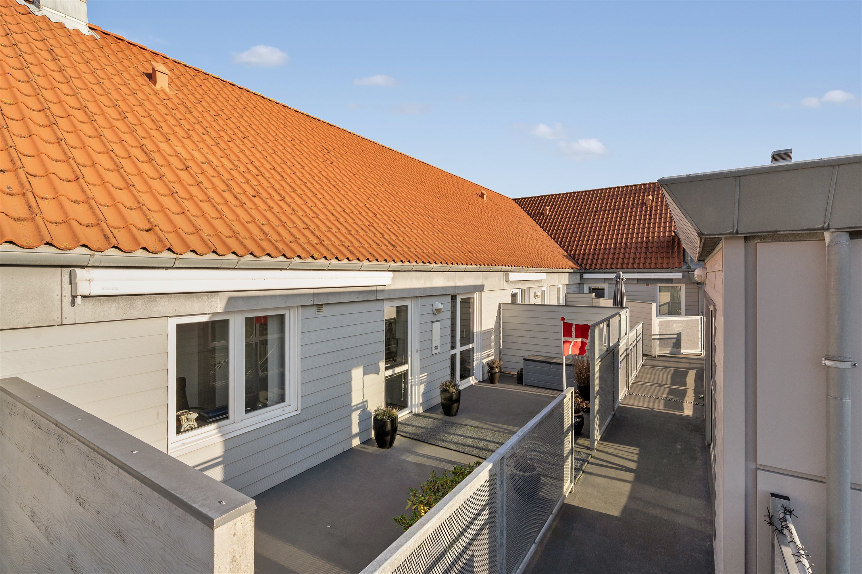 Fremhævet terrasse billede i fuldskærmstilstand. Billede af Østergade 20, 3. 20., 6700 Esbjerg