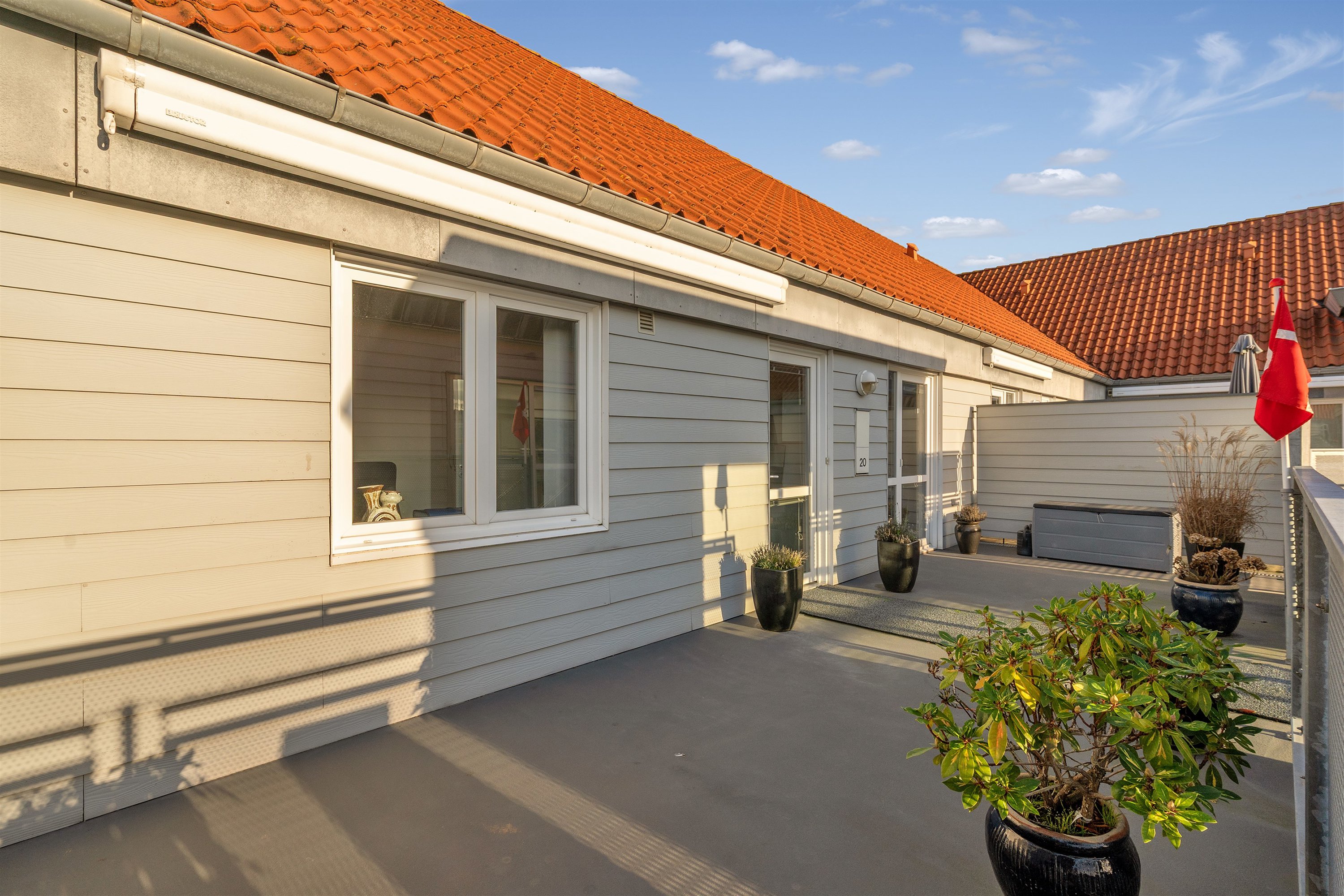 Fremhævet terrasse billede i fuldskærmstilstand. Billede af Østergade 20, 3. 20., 6700 Esbjerg