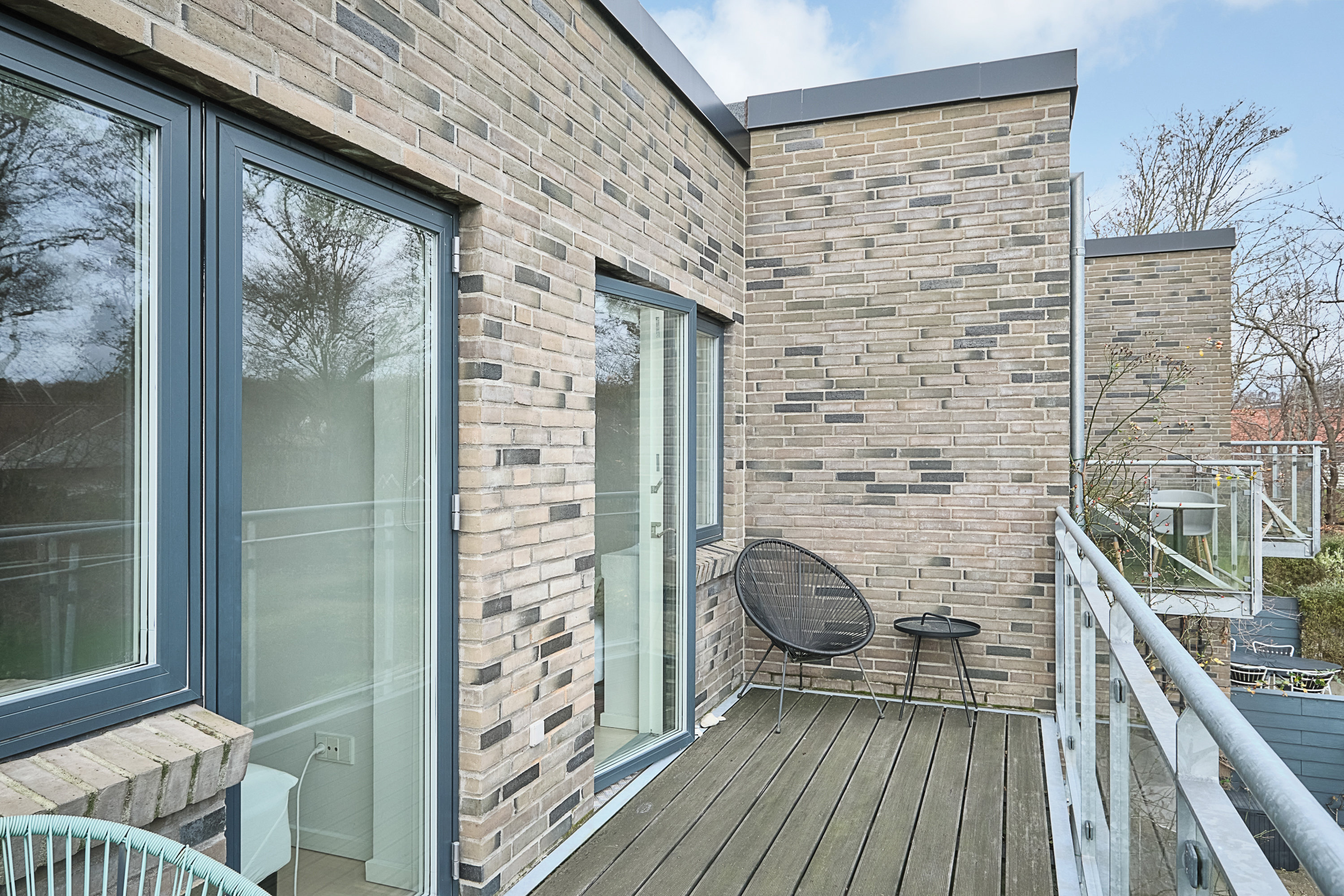 Fremhævet altan billede i fuldskærmstilstand. Billede af Grønnehaven 9, 8520 Lystrup