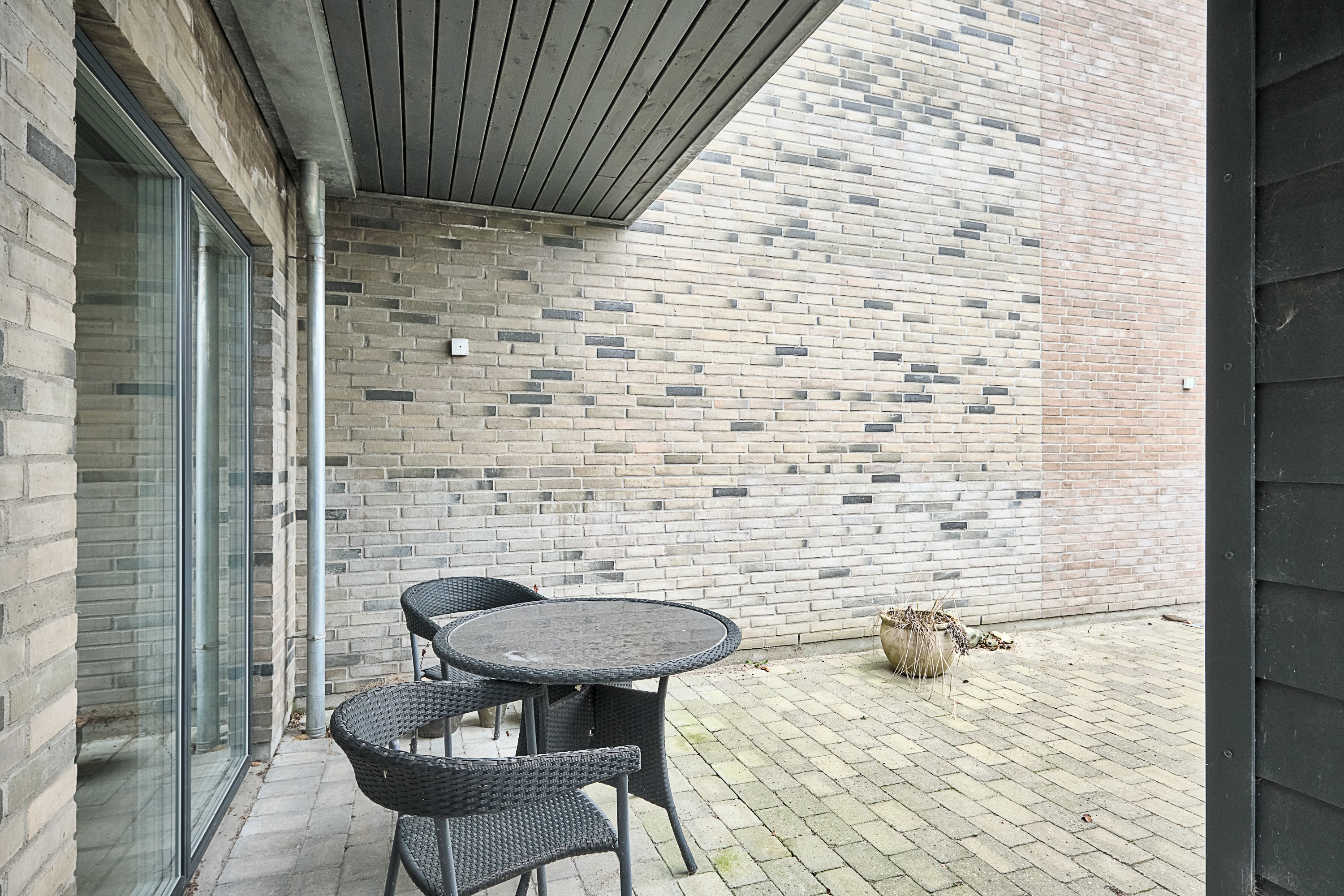 Fremhævet terrasse billede i fuldskærmstilstand. Billede af Grønnehaven 9, 8520 Lystrup