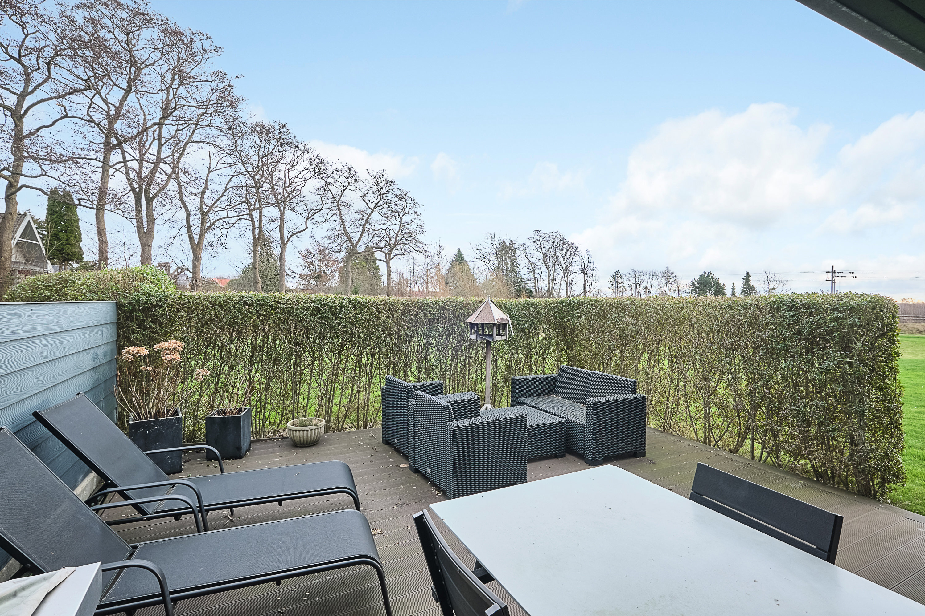 Fremhævet terrasse billede i fuldskærmstilstand. Billede af Grønnehaven 9, 8520 Lystrup