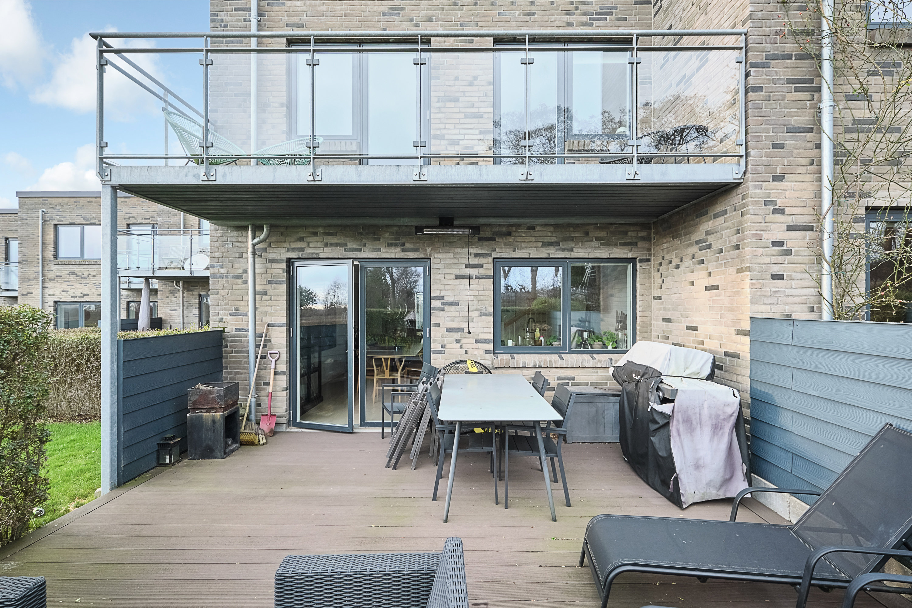 Fremhævet terrasse billede i fuldskærmstilstand. Billede af Grønnehaven 9, 8520 Lystrup