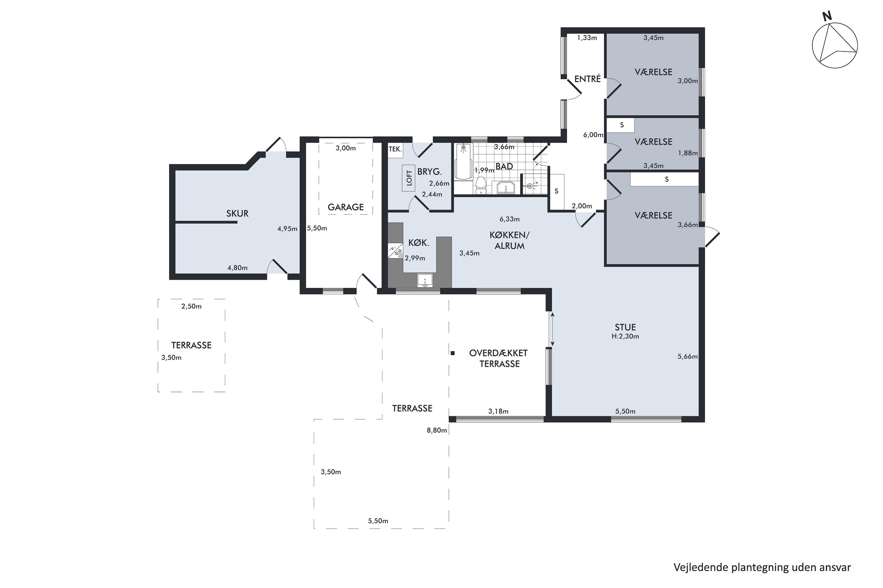 Plantegninger billede af Tværmarksvej 6, 4291 Ruds Vedby