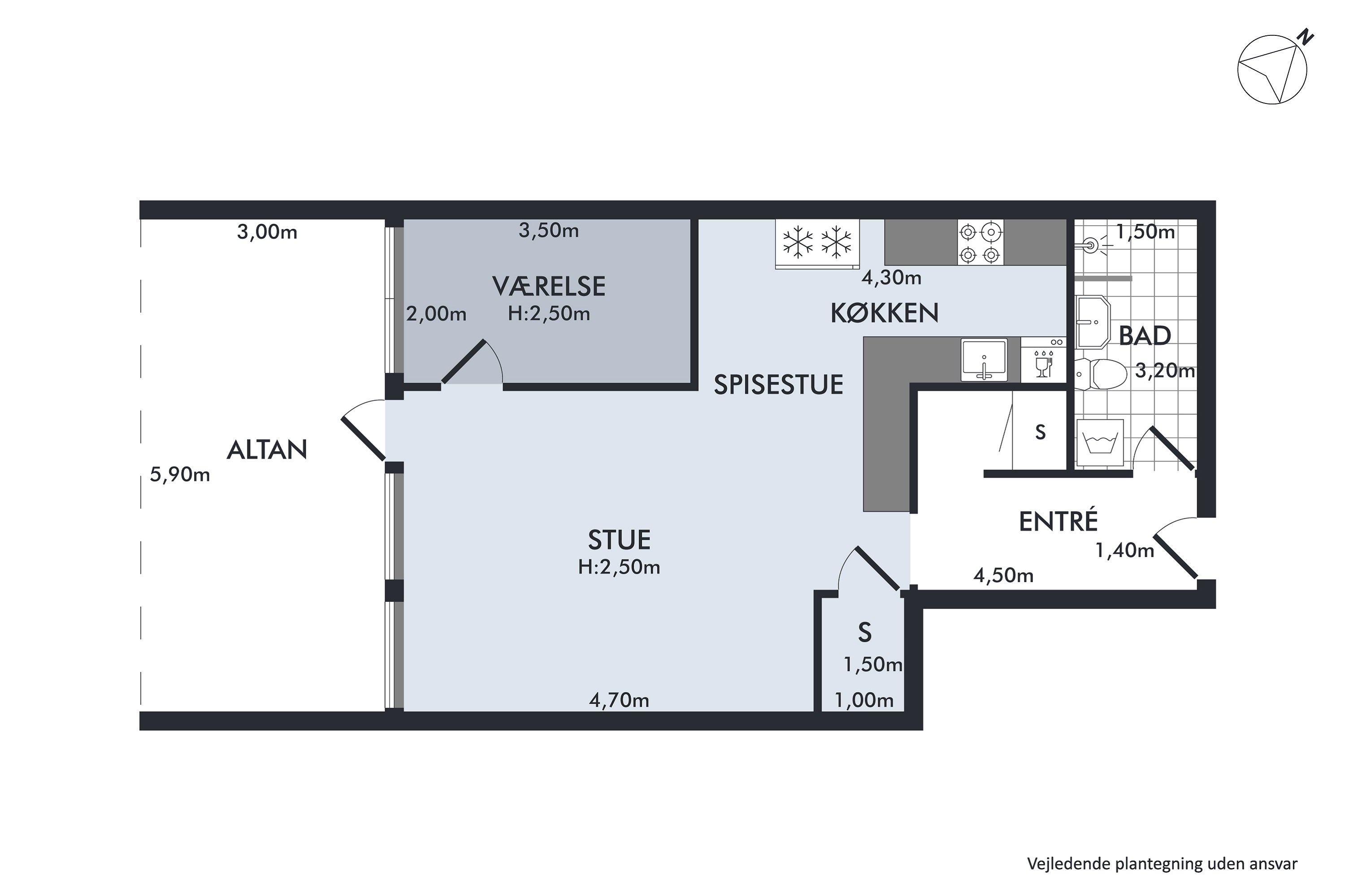 Plantegninger billede af Saven A 3, 1. 1., Høje Taastrup, 2630 Taastrup
