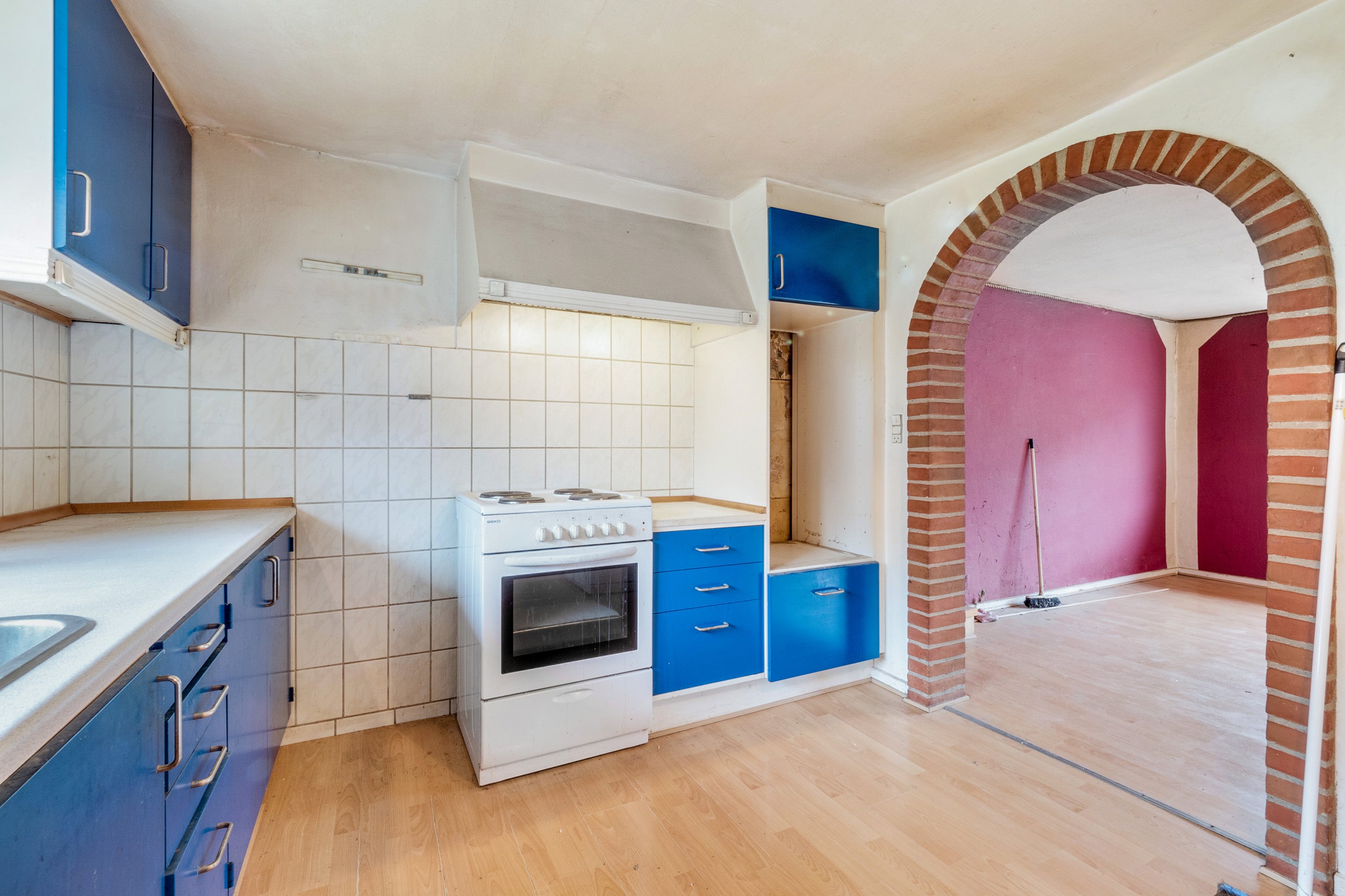 Fremhævet køkken billede i fuldskærmstilstand. Billede af Borgergade 10A, og. B., 8832 Skals