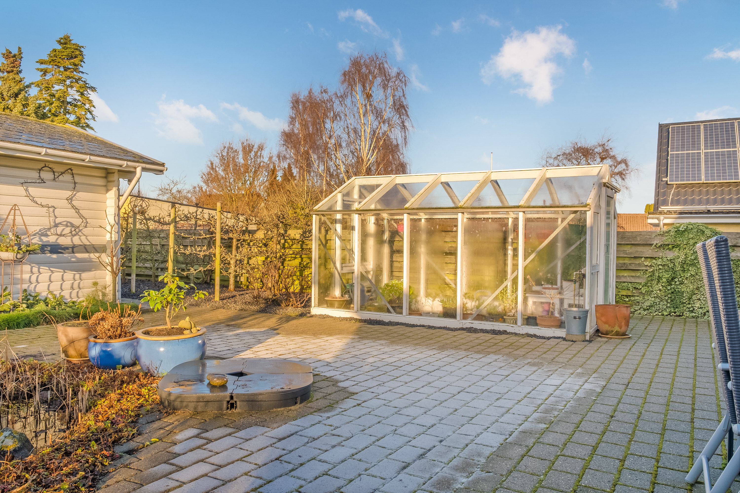 Fremhævet terrasse billede i fuldskærmstilstand. Billede af Rugmarksvej 1, 5800 Nyborg