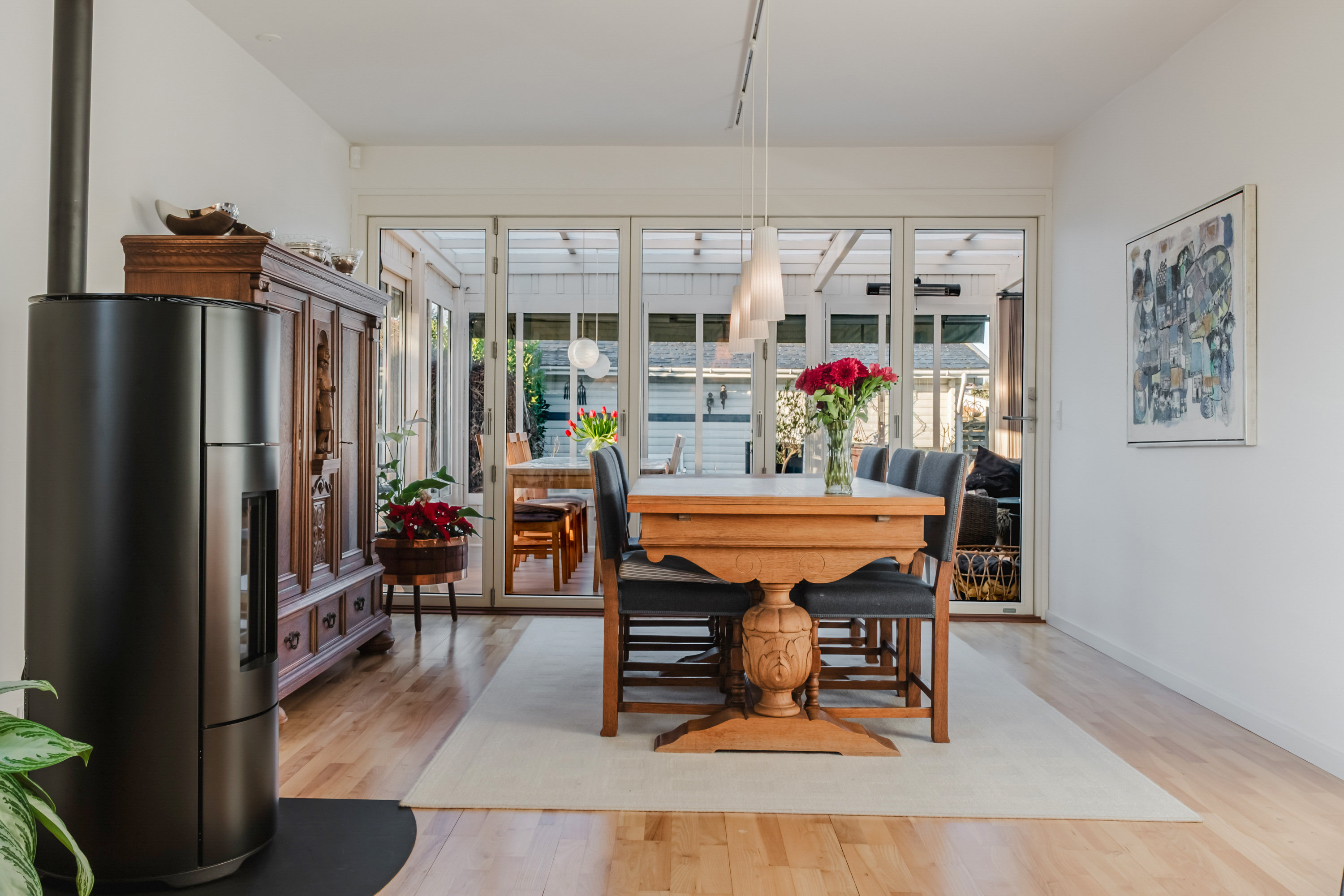 Fremhævet stue billede i fuldskærmstilstand. Billede af Rugmarksvej 1, 5800 Nyborg