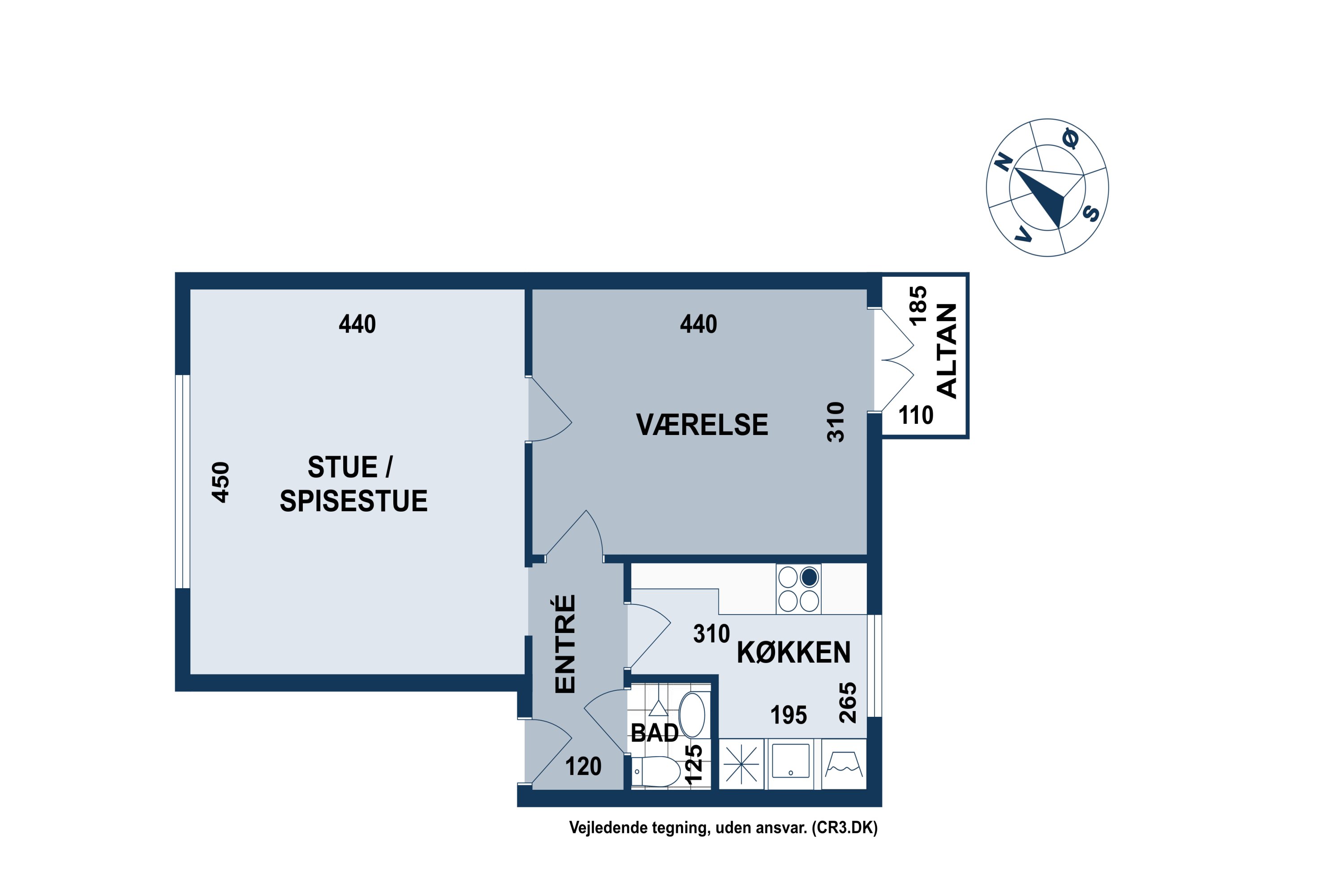 Plantegninger billede af Horsekildevej 30, 4. tv., 2500 Valby