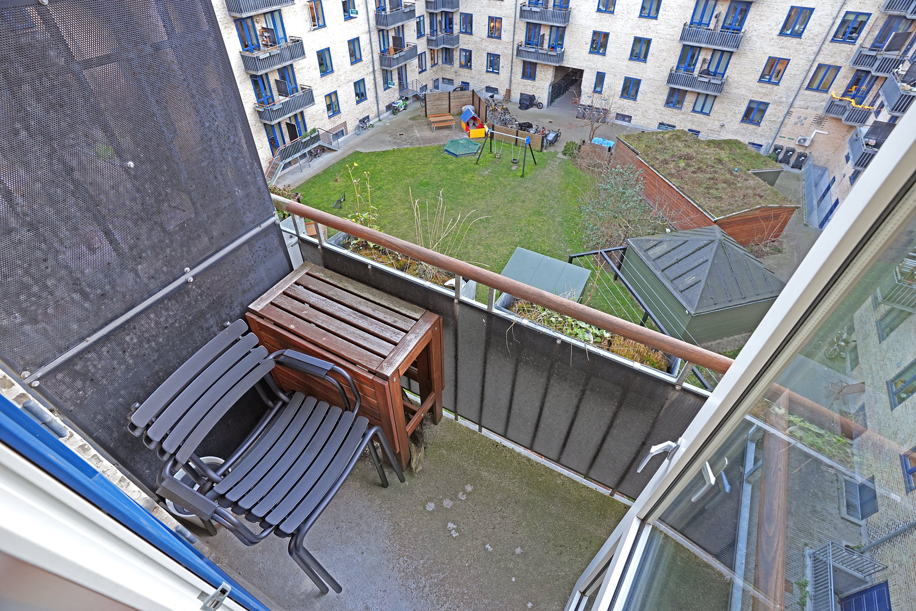 Fremhævet altan billede i fuldskærmstilstand. Billede af Horsekildevej 30, 4. tv., 2500 Valby