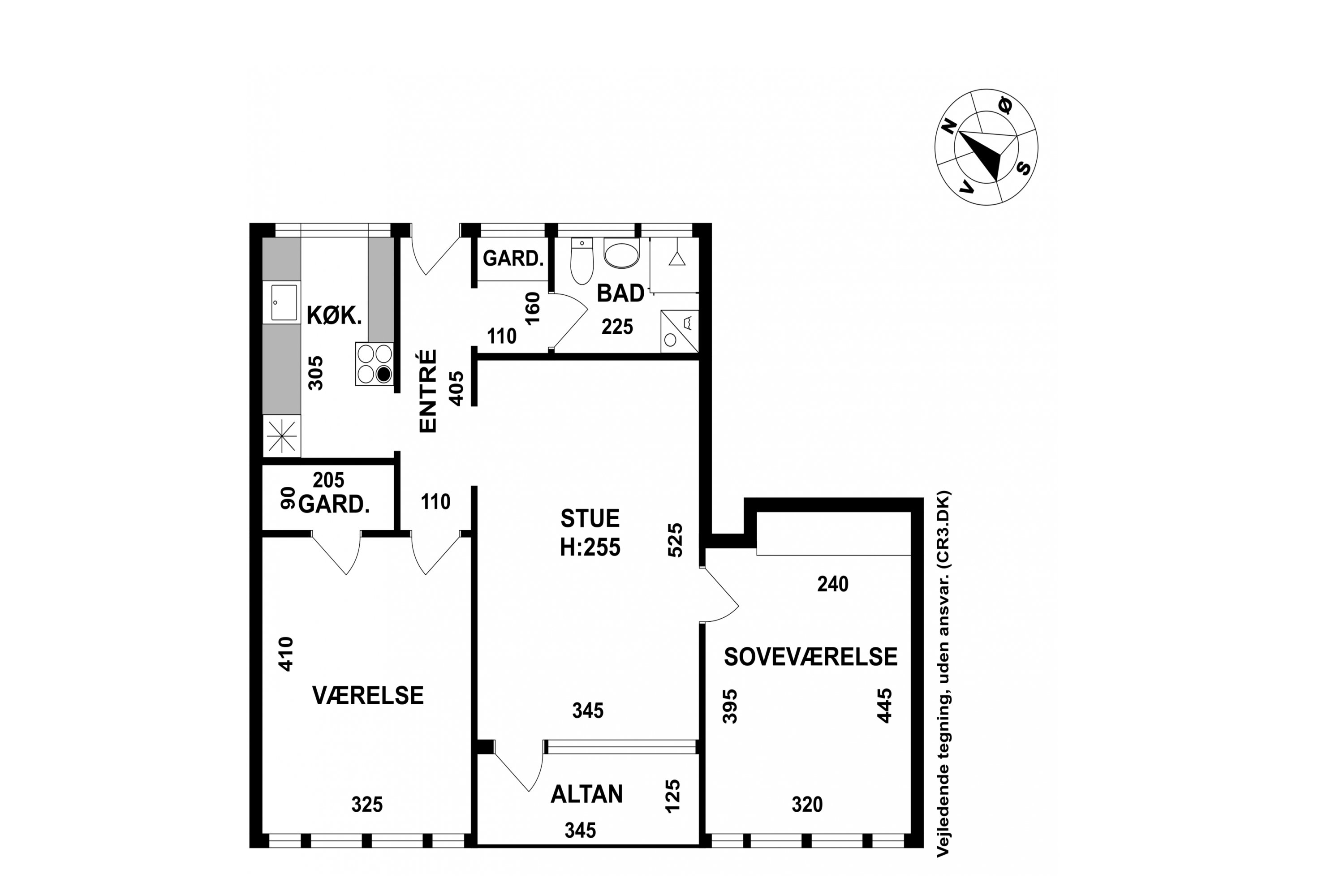 Plantegninger billede af Snerlevej 28, st.. 61., 3000 Helsingør