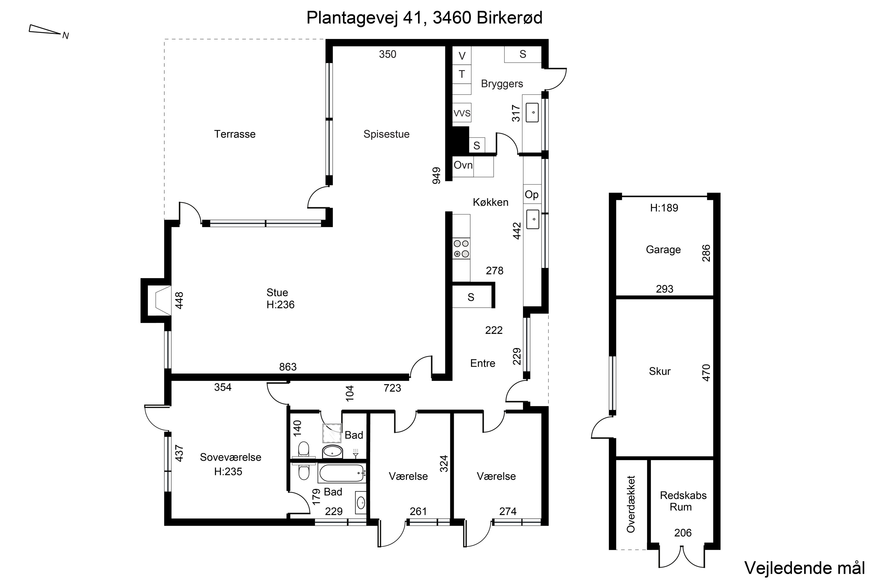 Plantegninger billede af Plantagevej 41, 3460 Birkerød