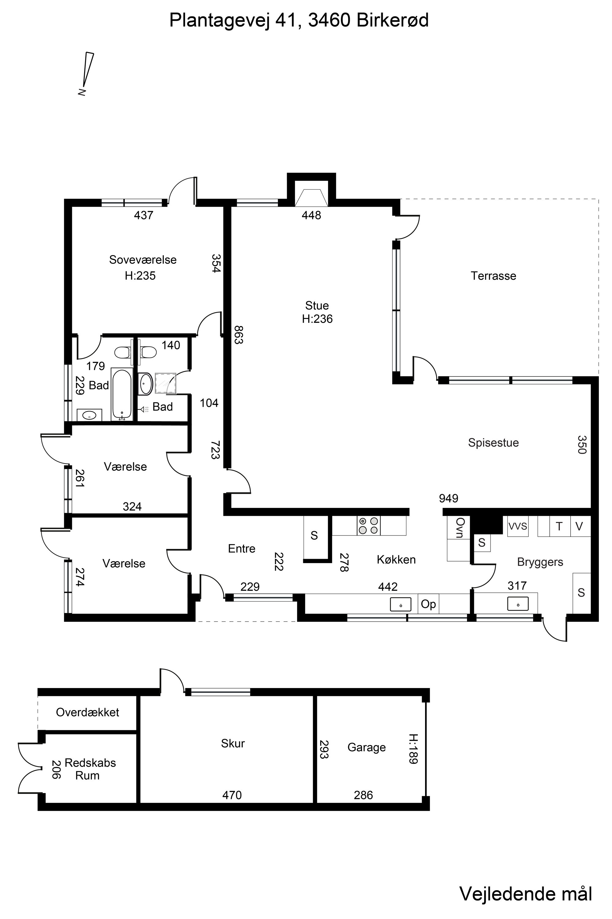 Plantegninger billede af Plantagevej 41, 3460 Birkerød