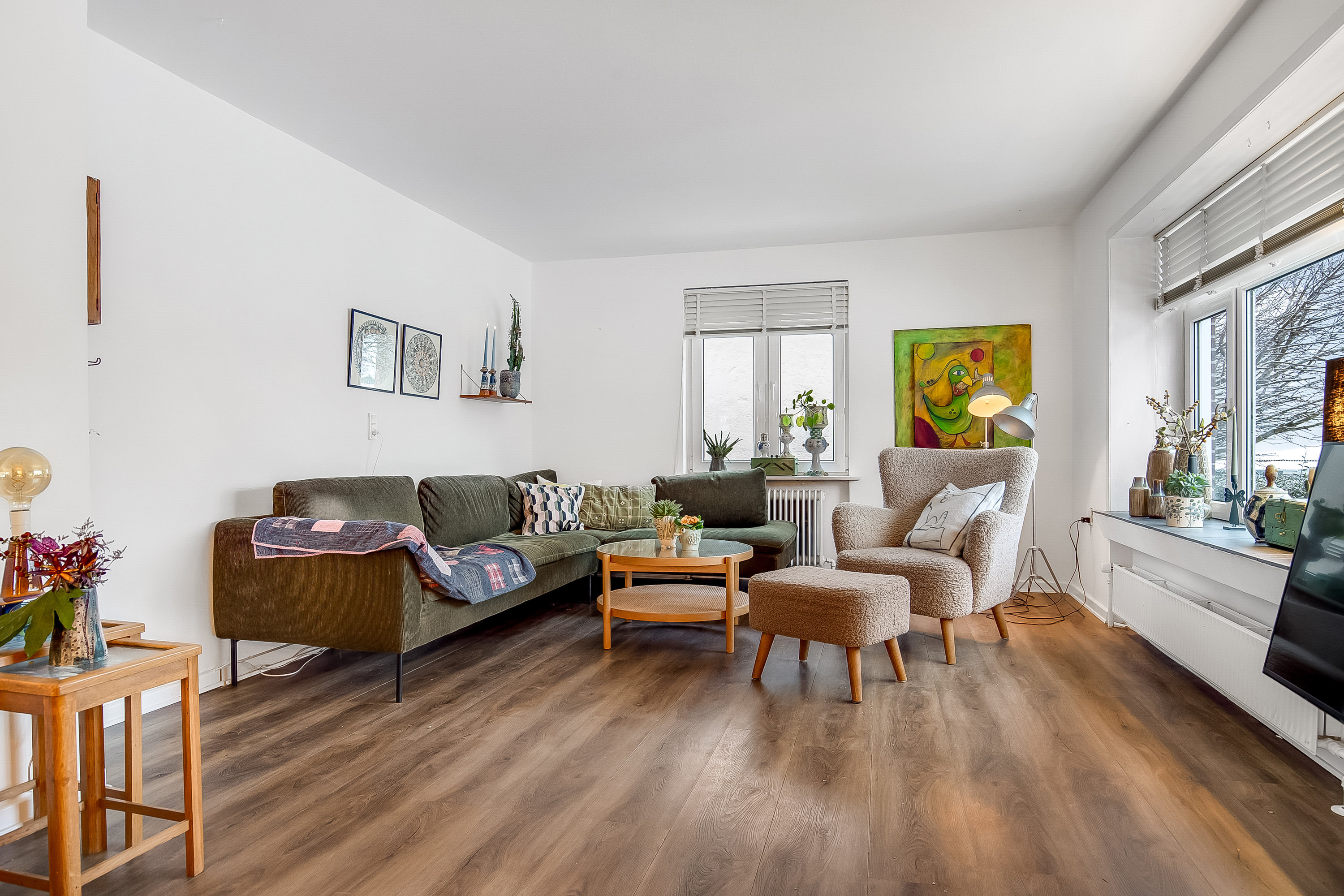 Fremhævet stue billede i fuldskærmstilstand. Billede af Ravnsbjerg 21, 6000 Kolding