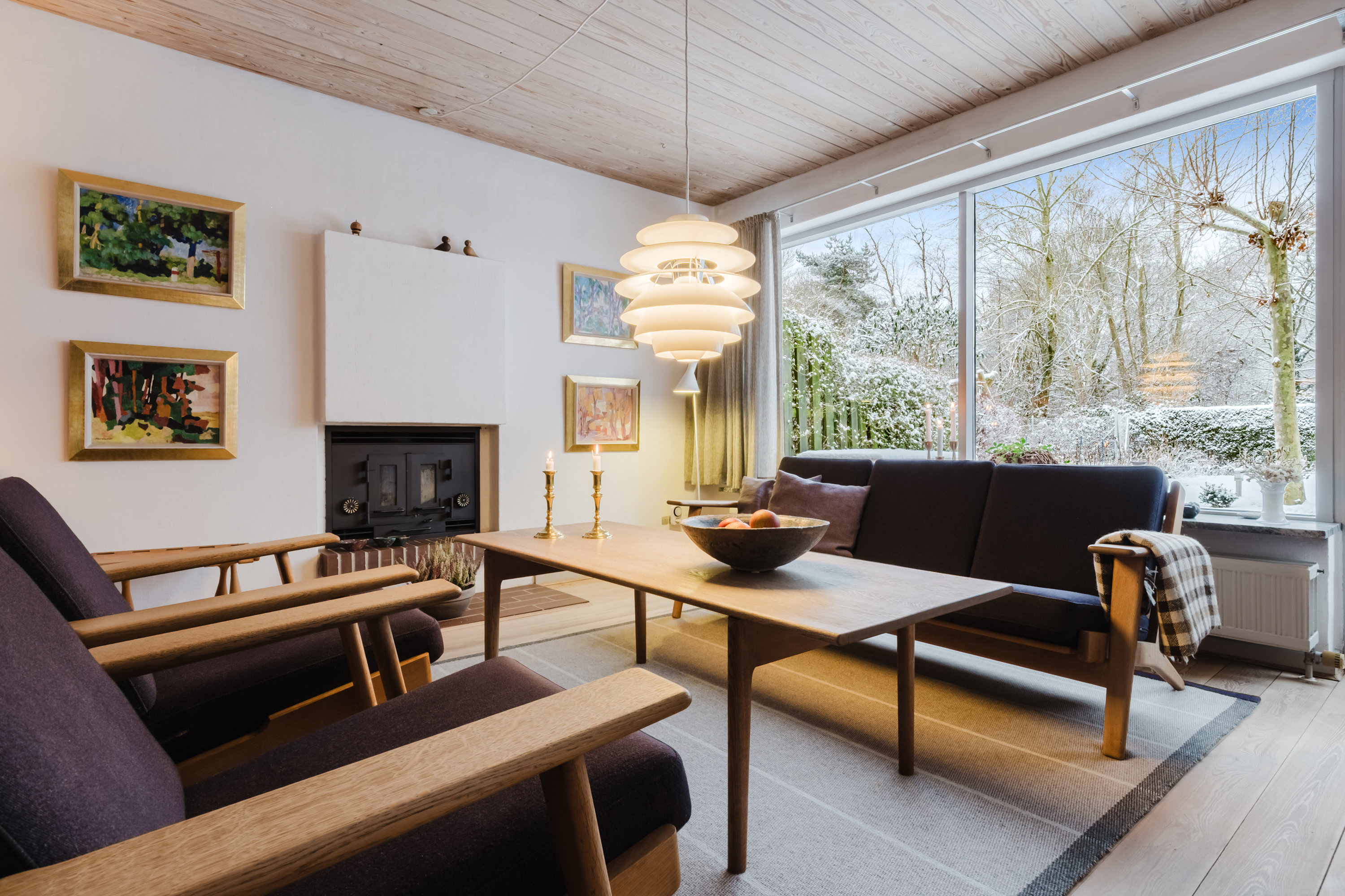 Fremhævet opholdsstue billede i fuldskærmstilstand. Billede af Peder Skrams Vej 29, 5220 Odense SØ