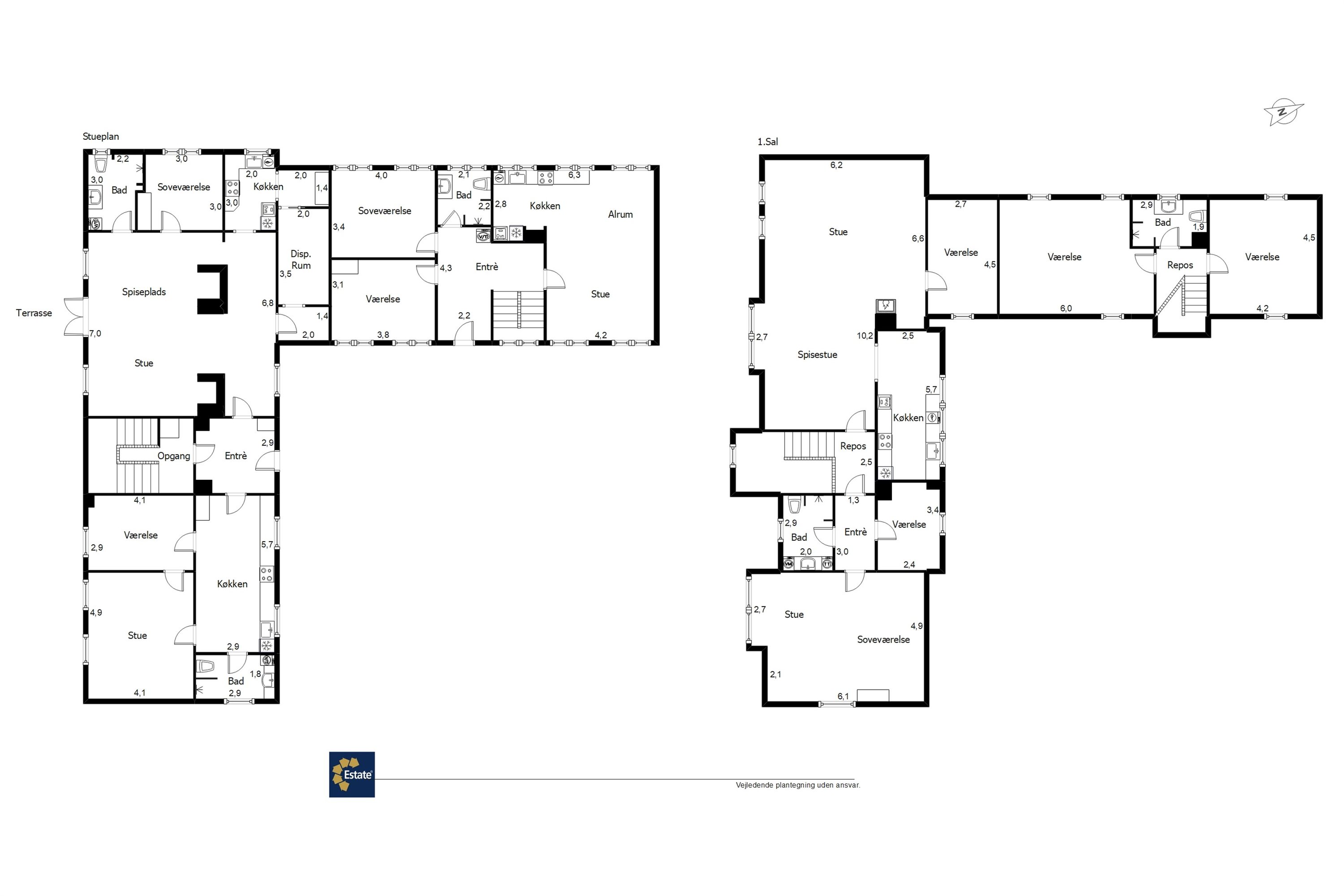 Plantegninger billede af Allerupvej 15A-C, Sneum, 6731 Tjæreborg