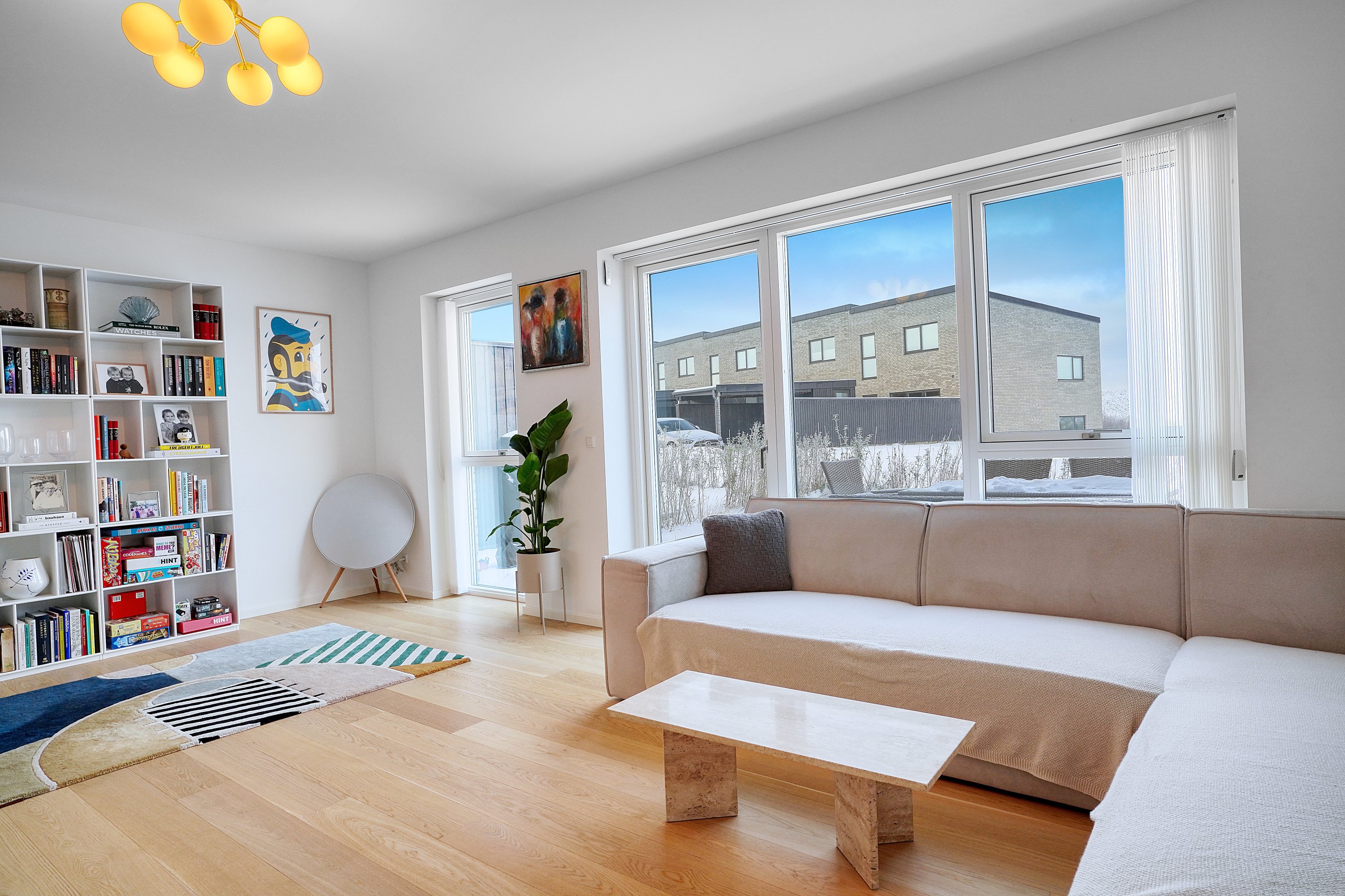 Fremhævet stue billede i fuldskærmstilstand. Billede af Amorbuen 29, 3400 Hillerød