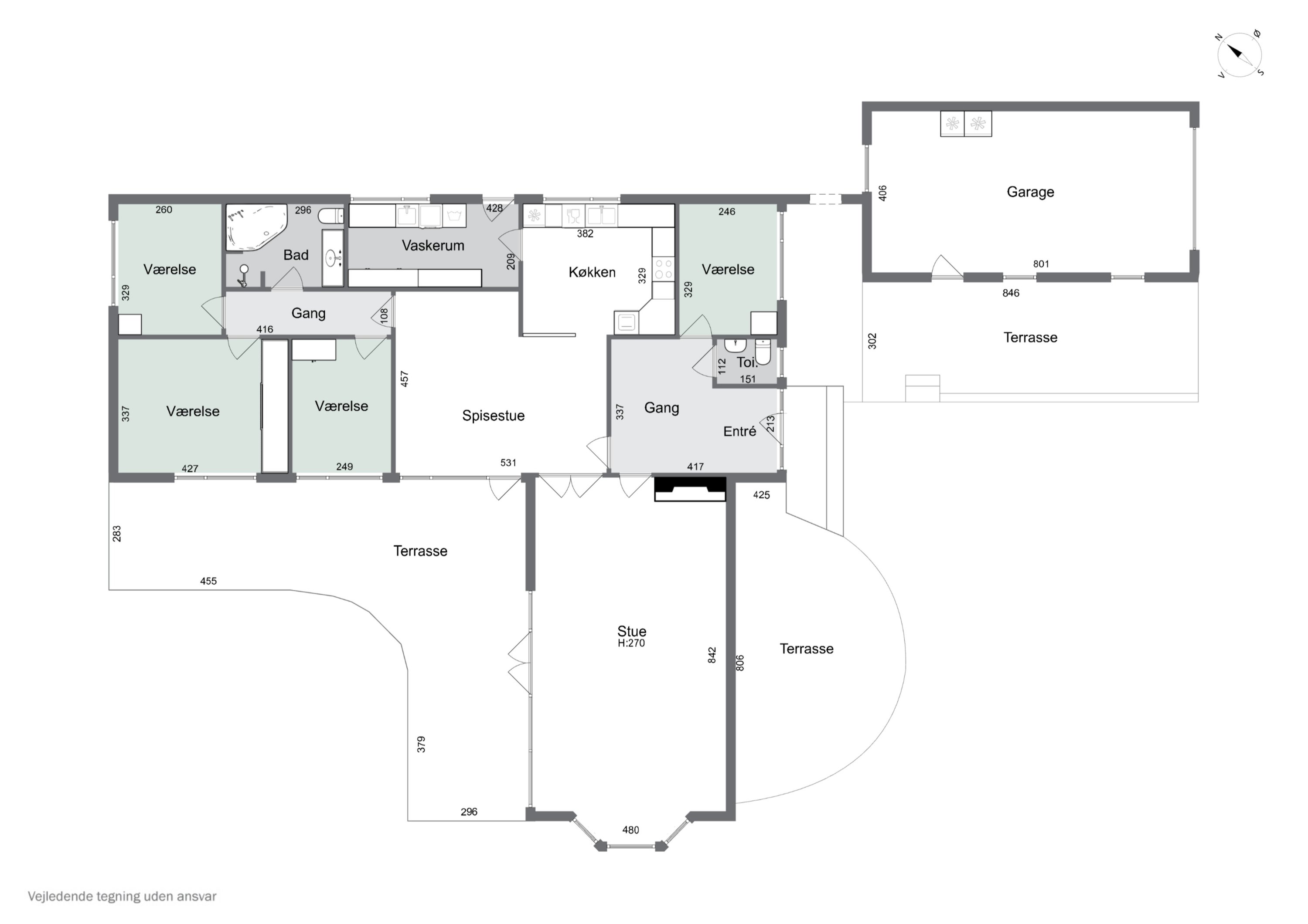 Plantegninger billede af Strandbakken 39, 4400 Kalundborg