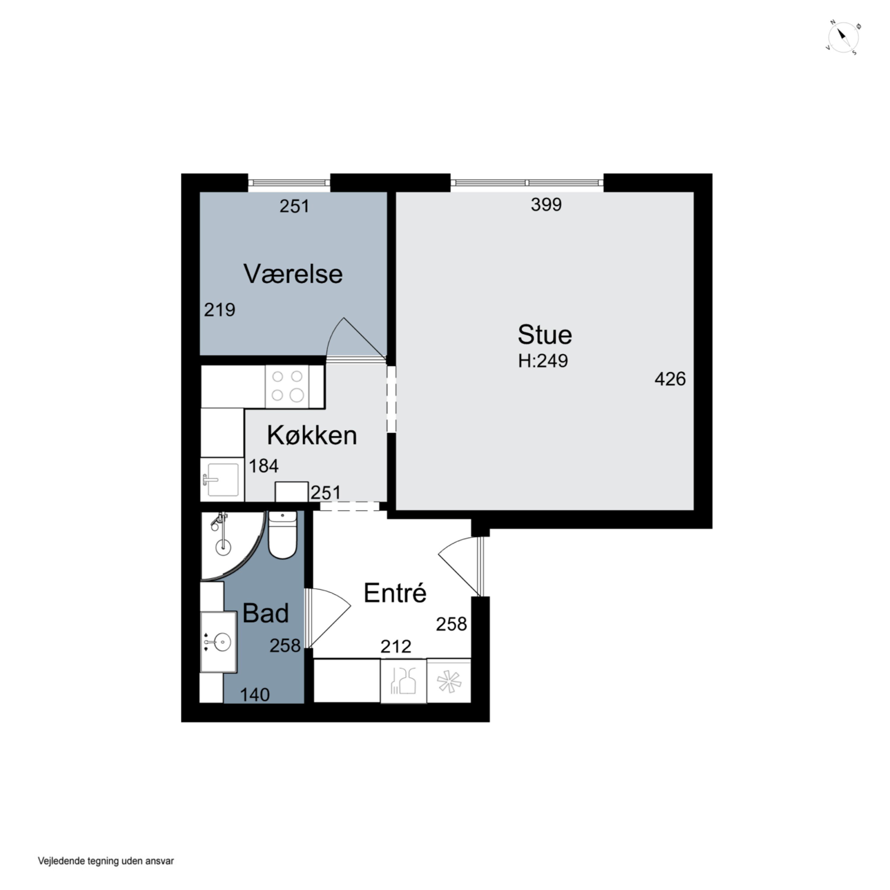 Plantegninger billede af Skejbygårdsvej 4, kld.. 41., 8240 Risskov