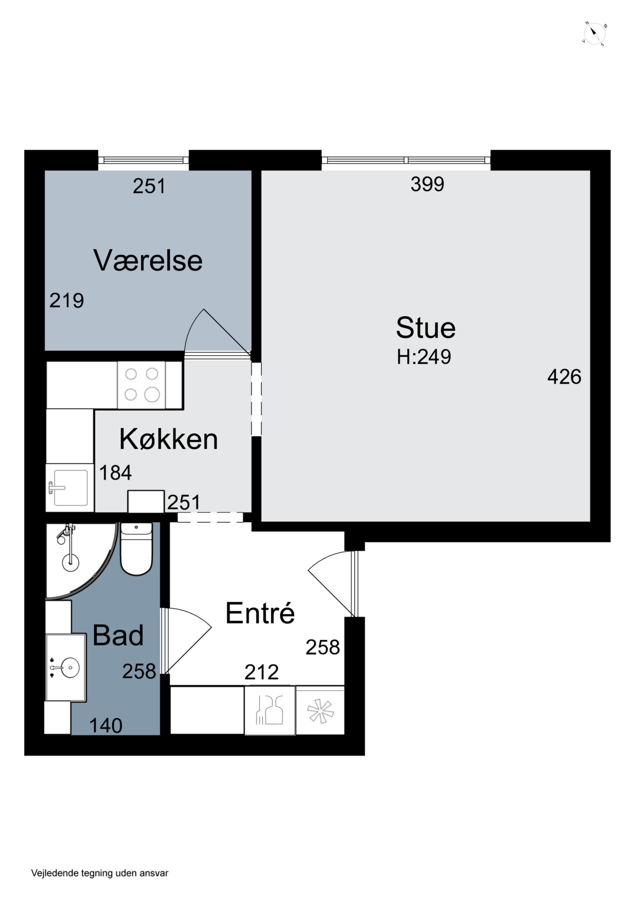 Plantegninger billede af Skejbygårdsvej 4, kld.. 41., 8240 Risskov