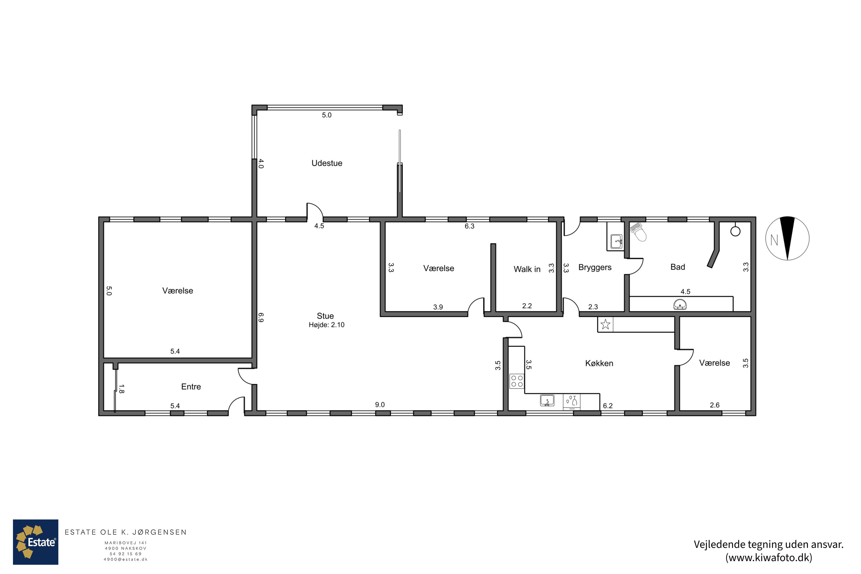 Plantegninger billede af Kuditsevej 6, 4983 Dannemare