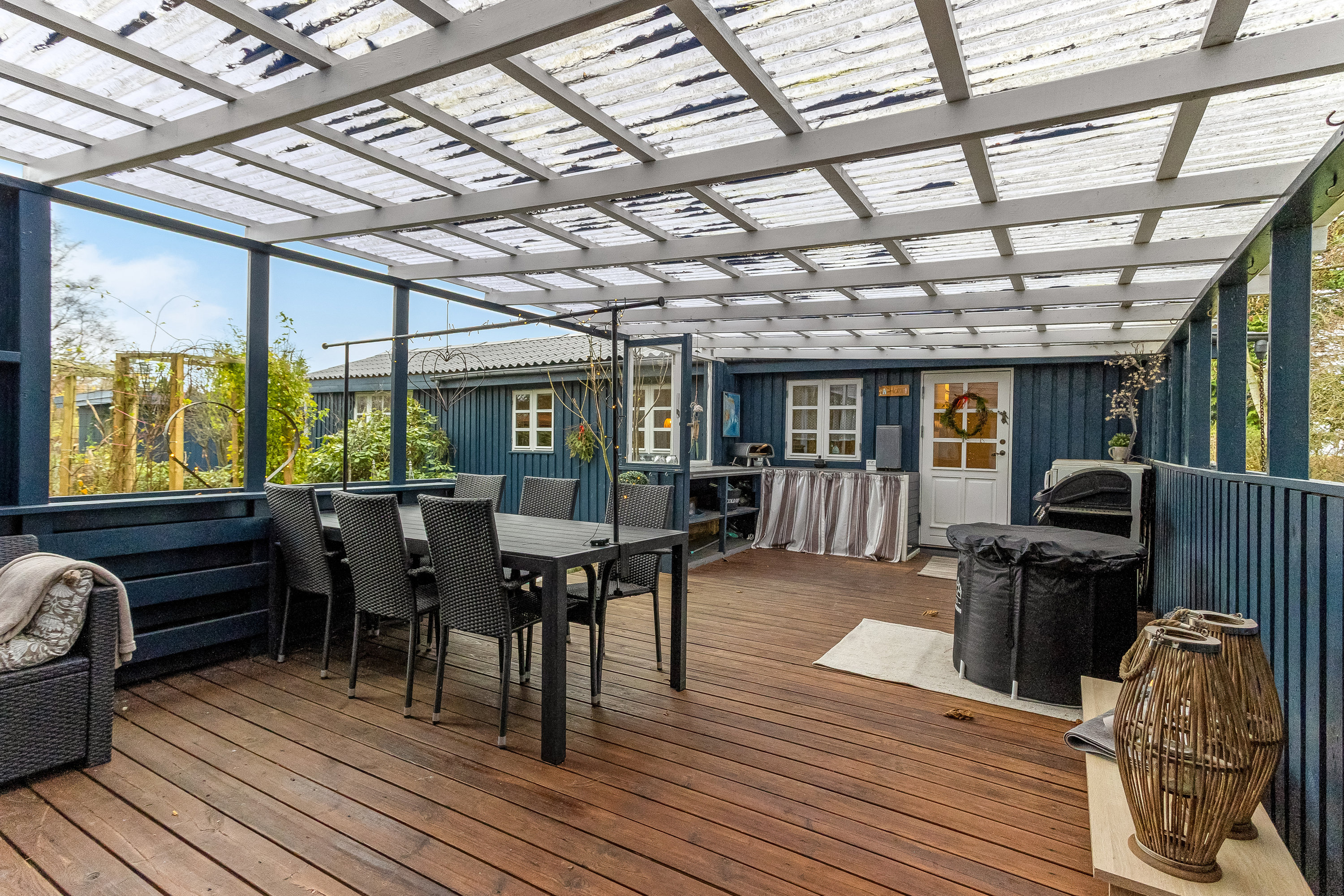 Fremhævet overdækket terrasse billede i fuldskærmstilstand. Billede af Fortunavej 36, Næsby, 4900 Nakskov