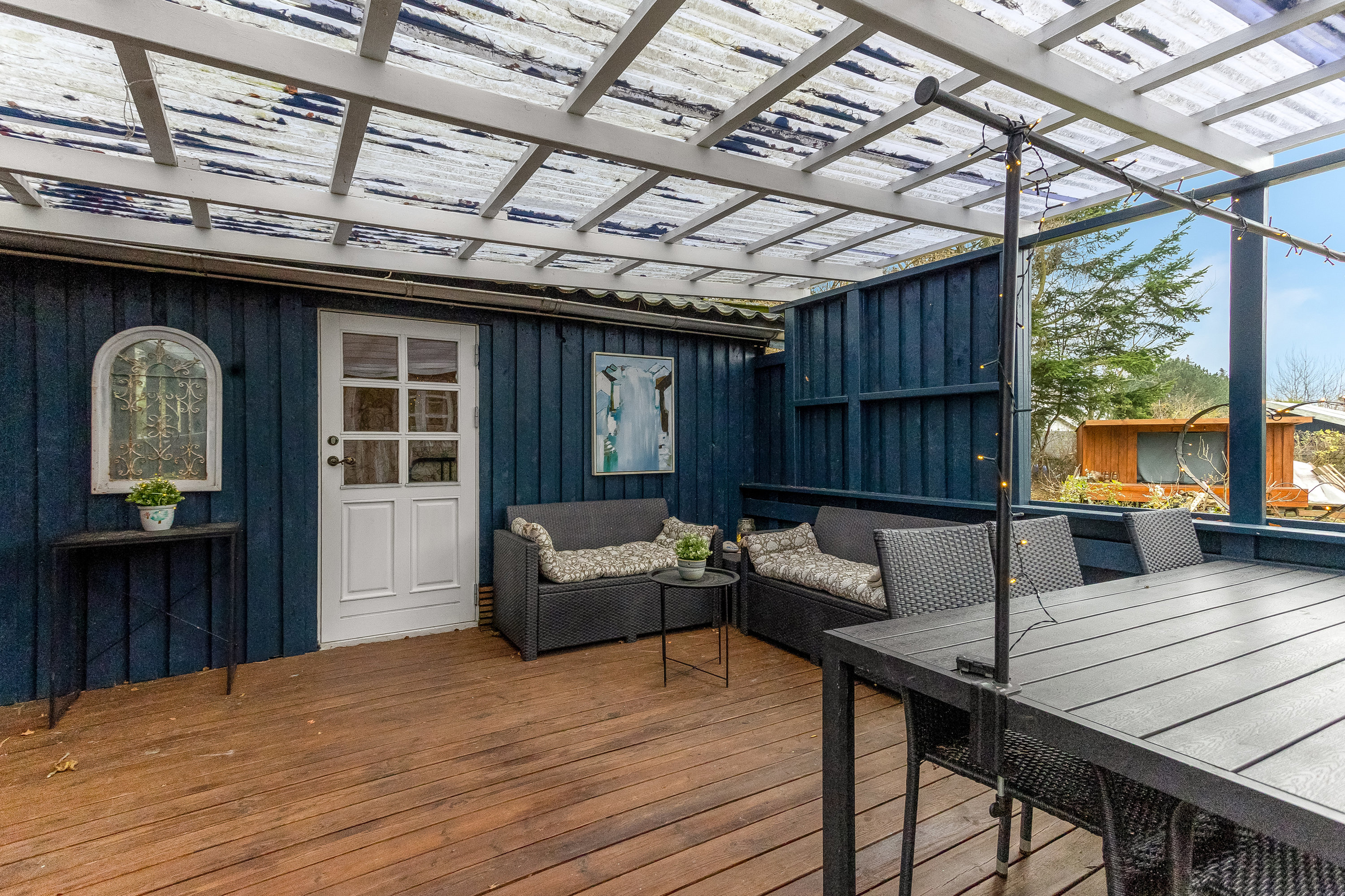 Fremhævet overdækket terrasse billede i fuldskærmstilstand. Billede af Fortunavej 36, Næsby, 4900 Nakskov