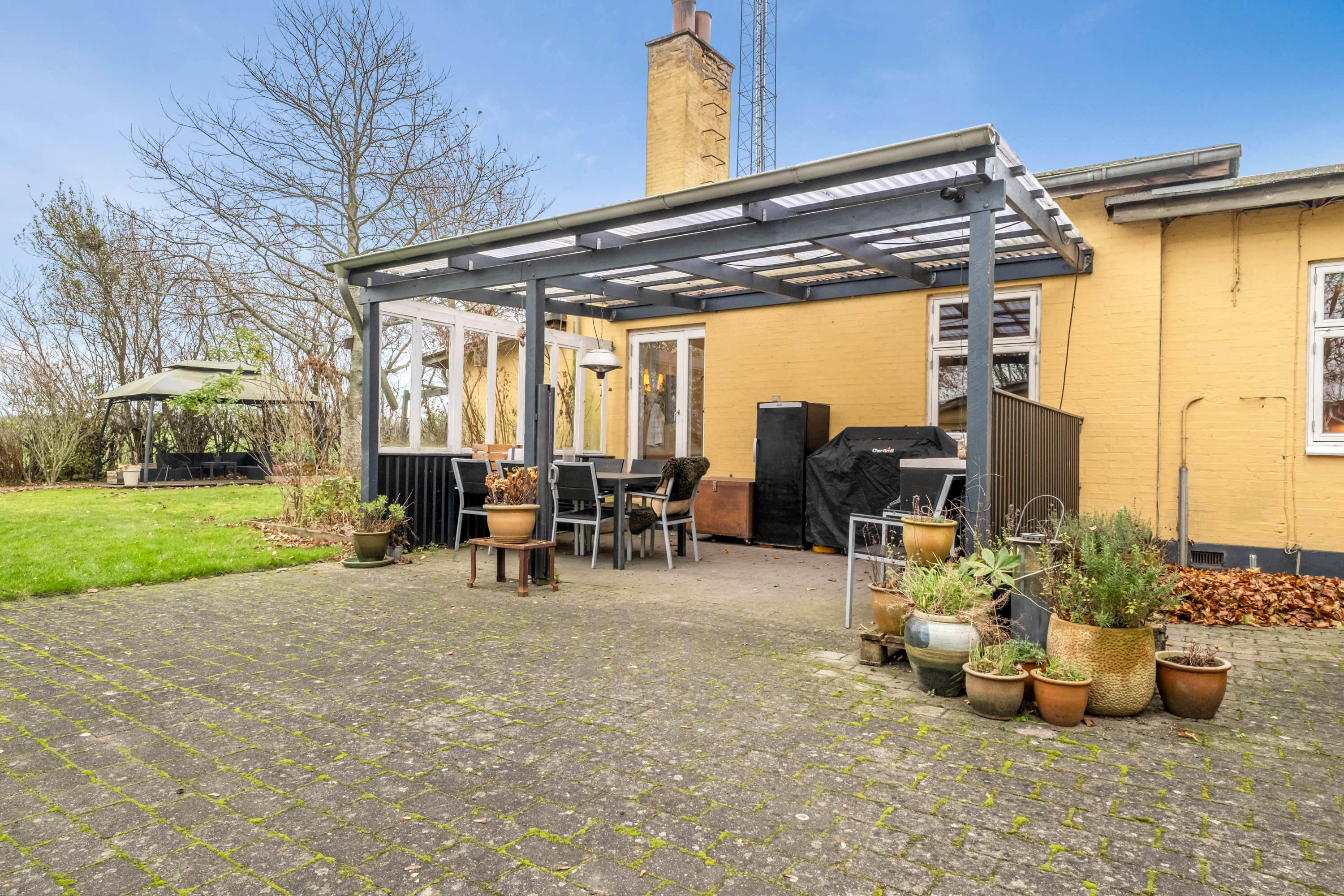 Fremhævet overdækket terrasse billede i fuldskærmstilstand. Billede af Odensevej 56, Hjulby, 5800 Nyborg