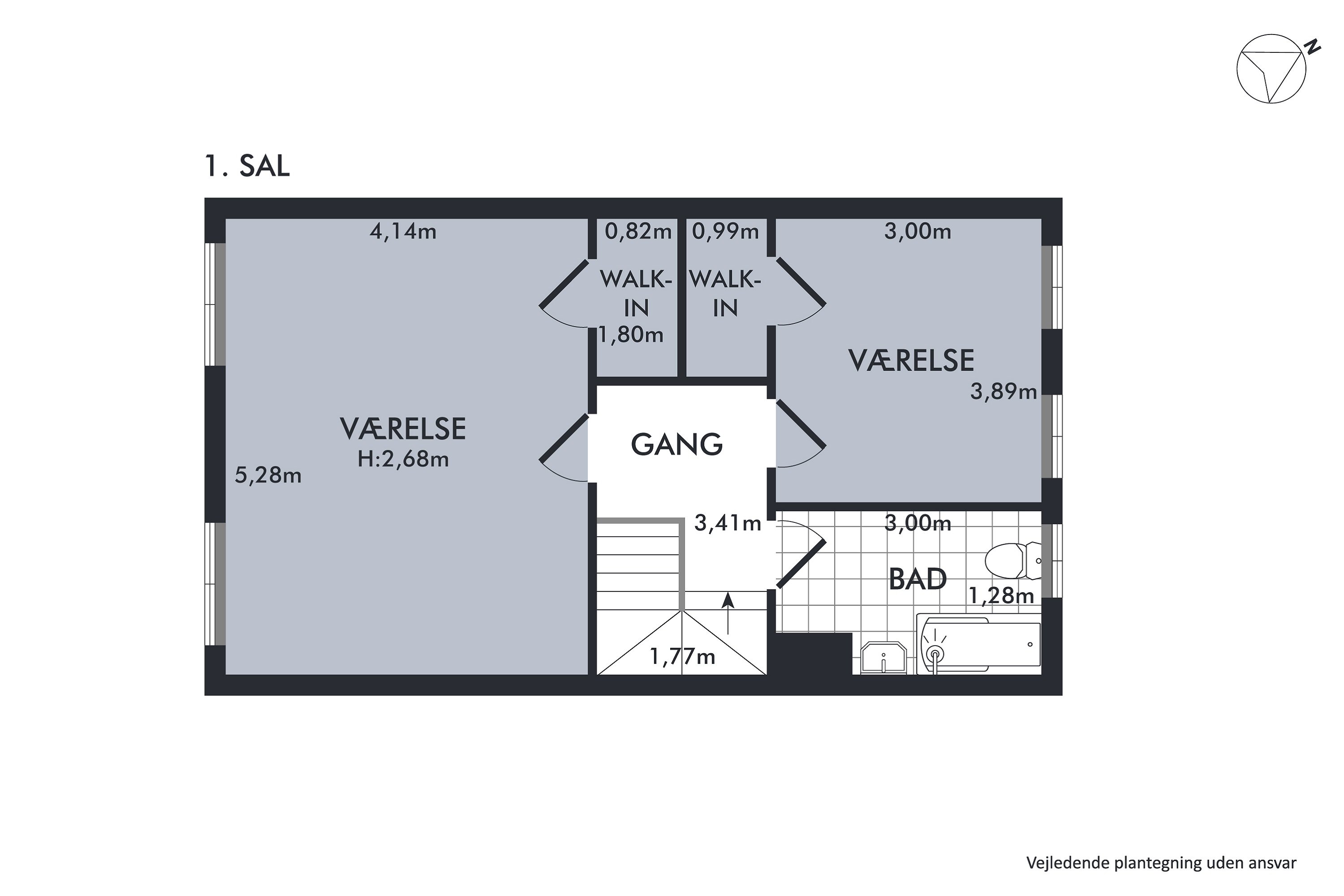 Plantegninger billede af Phistersvej 2D, 2900 Hellerup