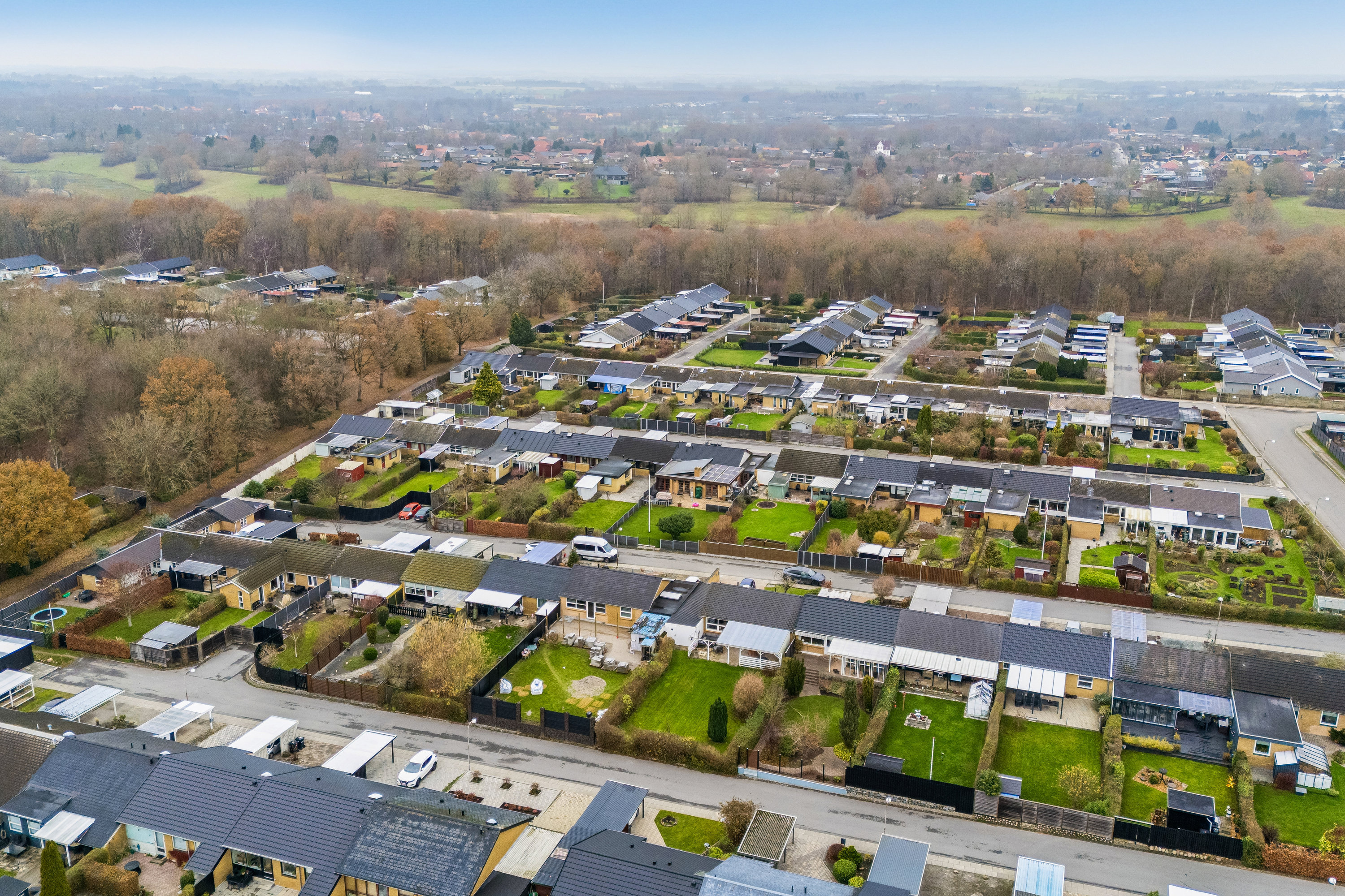 Fremhævet luftfoto billede i fuldskærmstilstand. Billede af Hjejlebakken 96, Snestrup, 5210 Odense NV