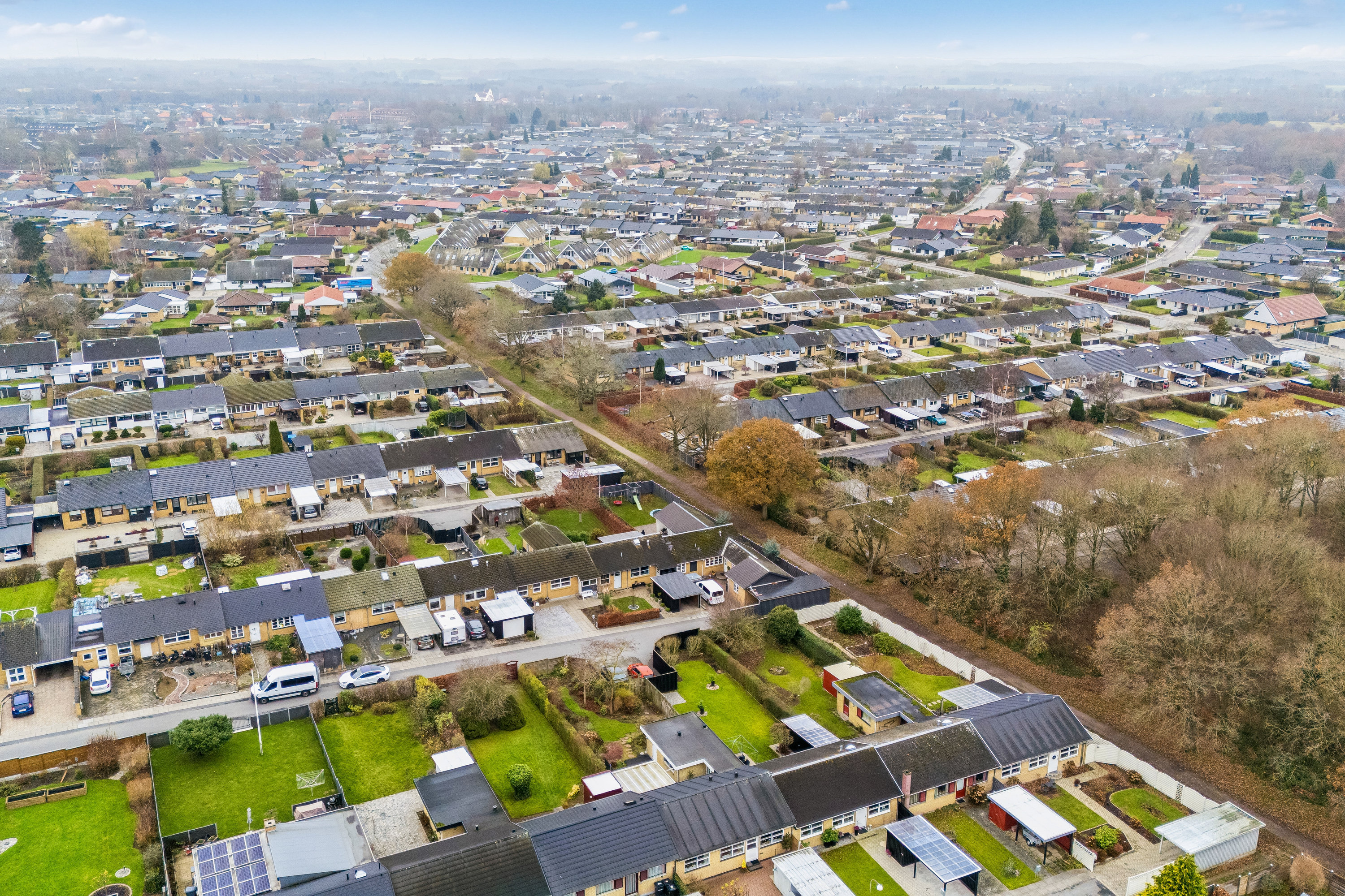 Fremhævet luftfoto billede i fuldskærmstilstand. Billede af Hjejlebakken 96, Snestrup, 5210 Odense NV