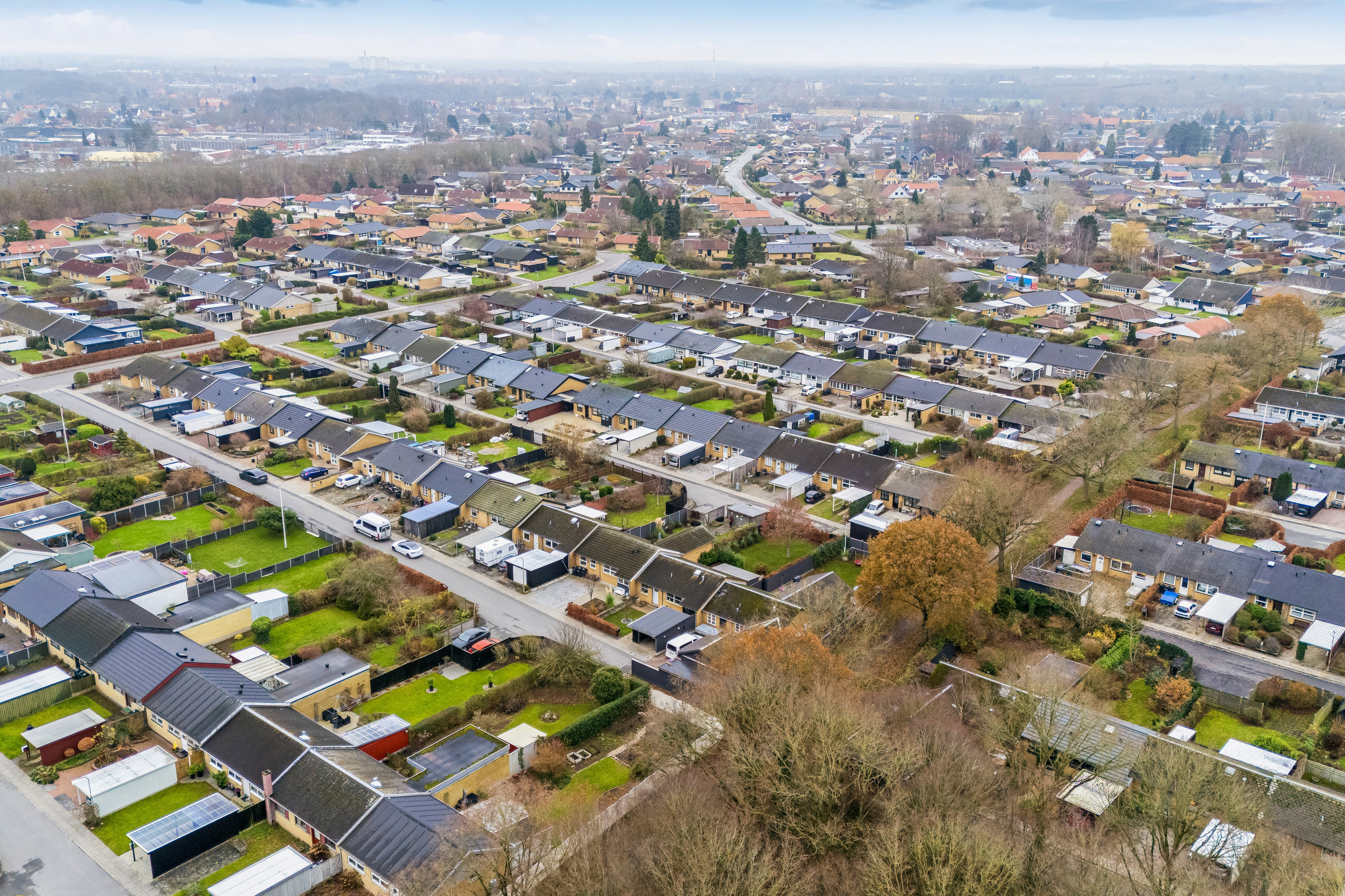 Fremhævet luftfoto billede i fuldskærmstilstand. Billede af Hjejlebakken 96, Snestrup, 5210 Odense NV