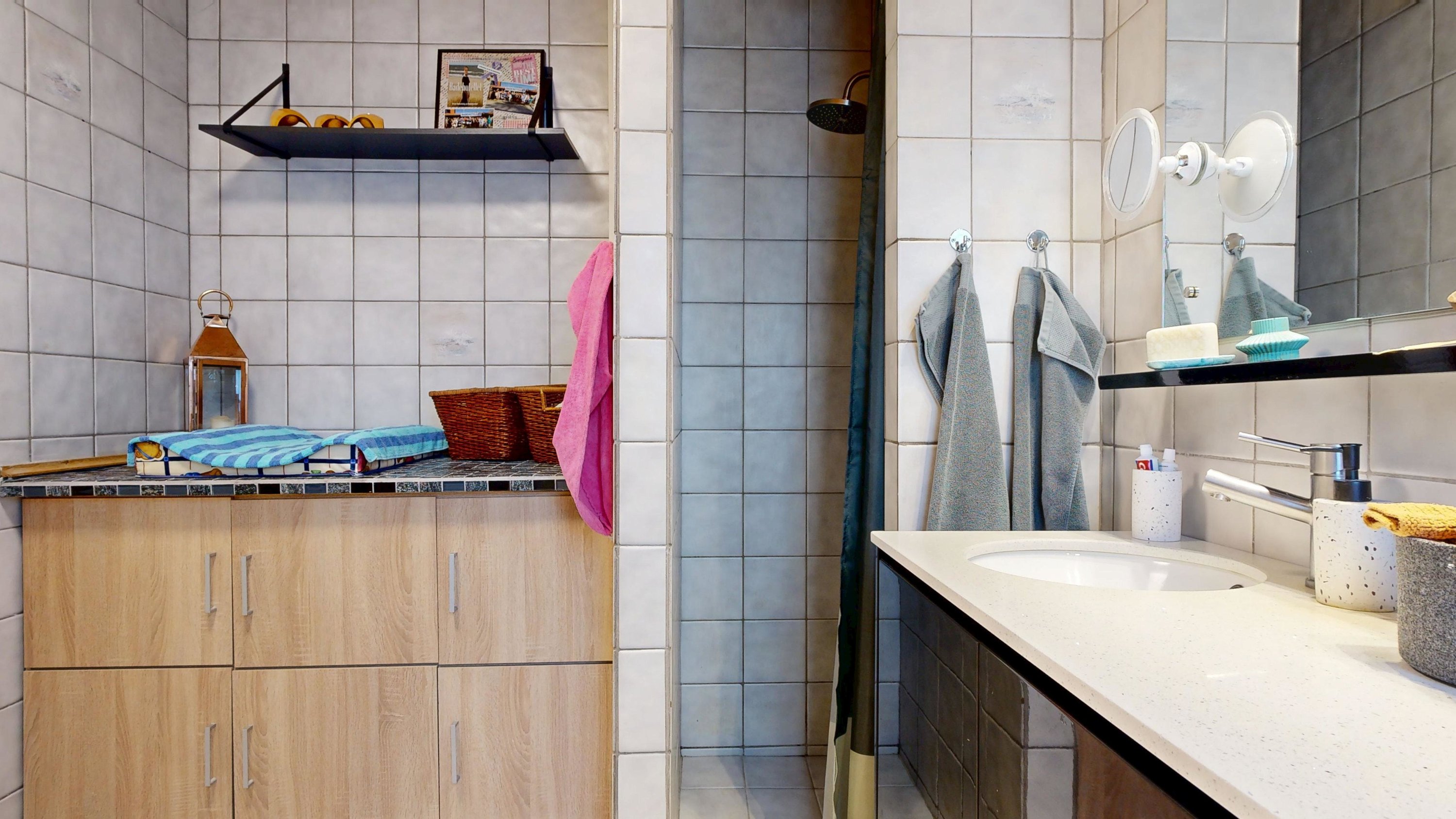 Fremhævet badeværelse billede i fuldskærmstilstand. Billede af Finderupvej 27, 8800 Viborg