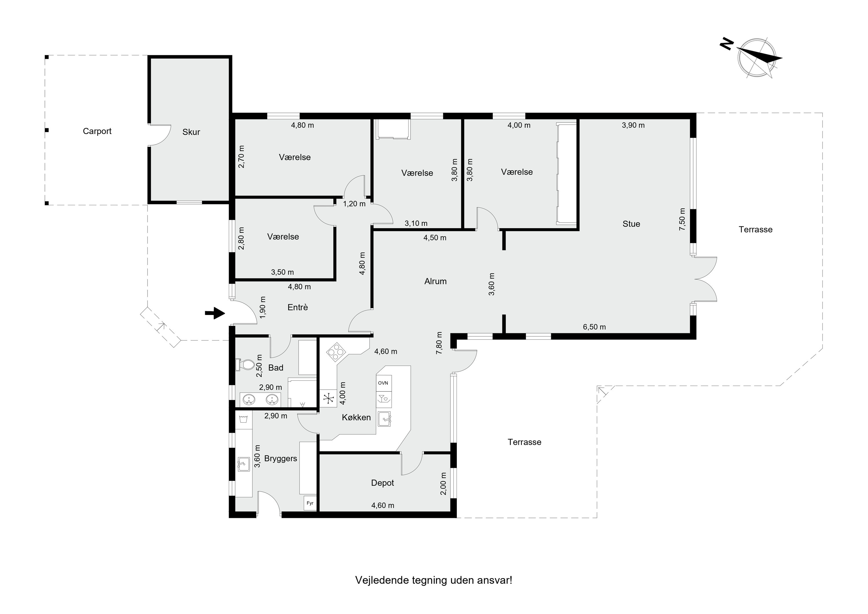 Plantegninger billede af Finderupvej 27, 8800 Viborg
