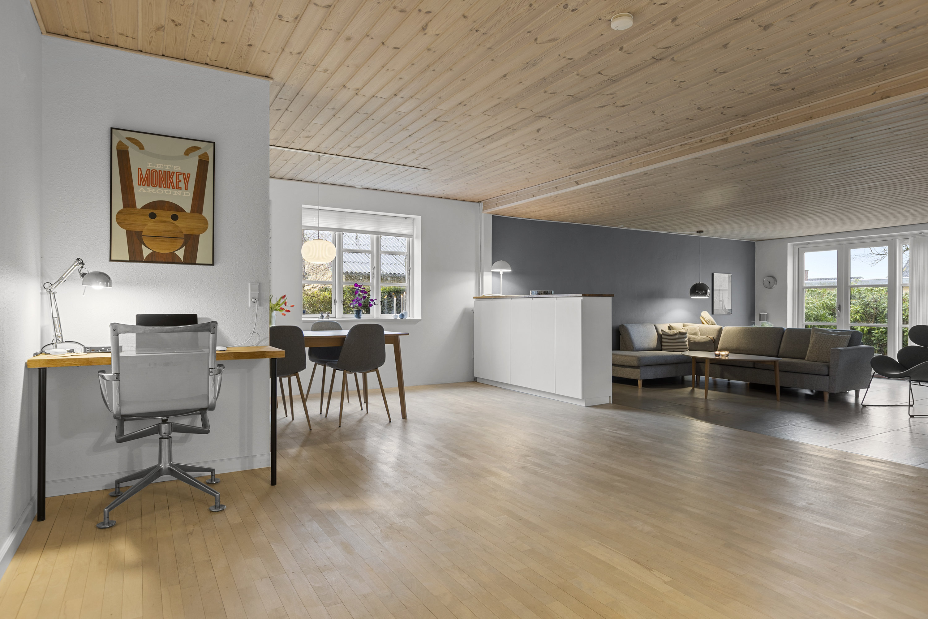 Fremhævet stue billede i fuldskærmstilstand. Billede af Tjørnevænget 63, Sydbyen, 4220 Korsør