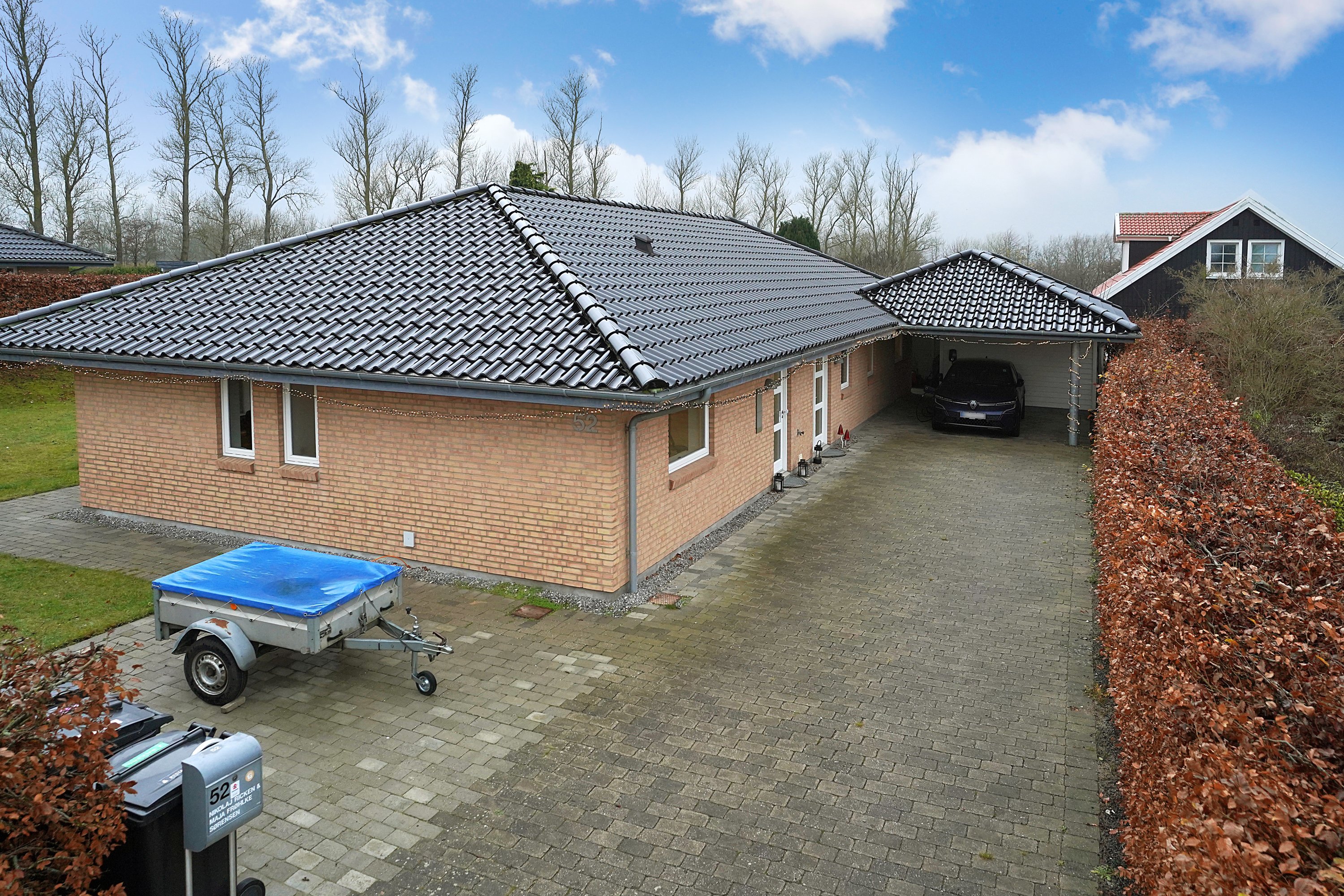 Fremhævet indkørsel billede i fuldskærmstilstand. Billede af Solvej 52, 3330 Gørløse