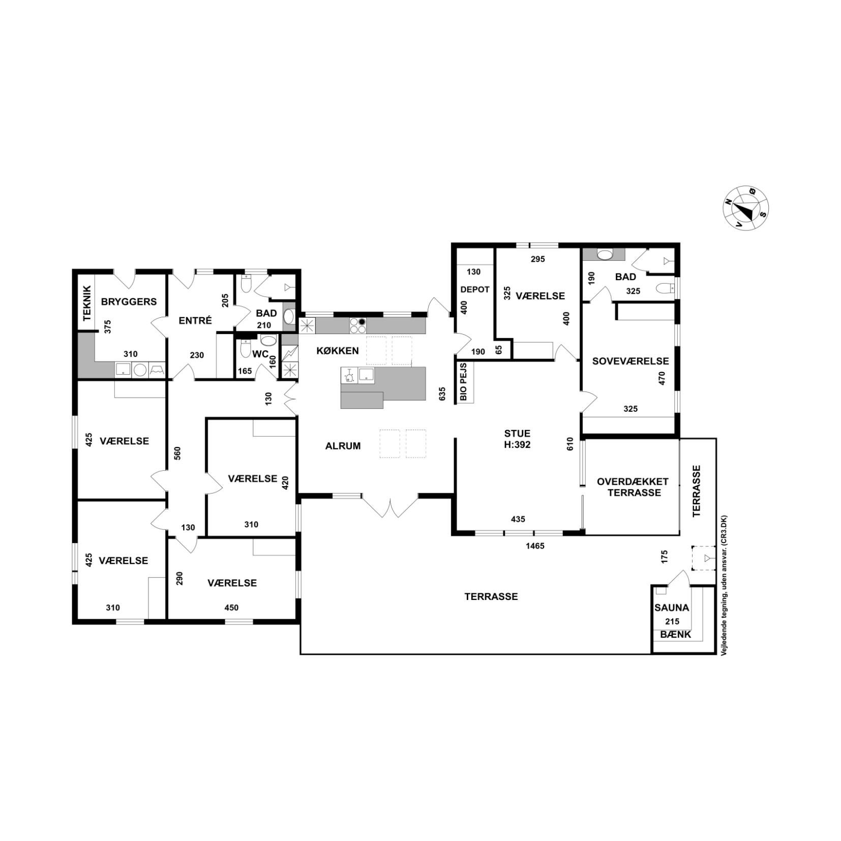 Plantegninger billede af Ellevej 6, 3400 Hillerød