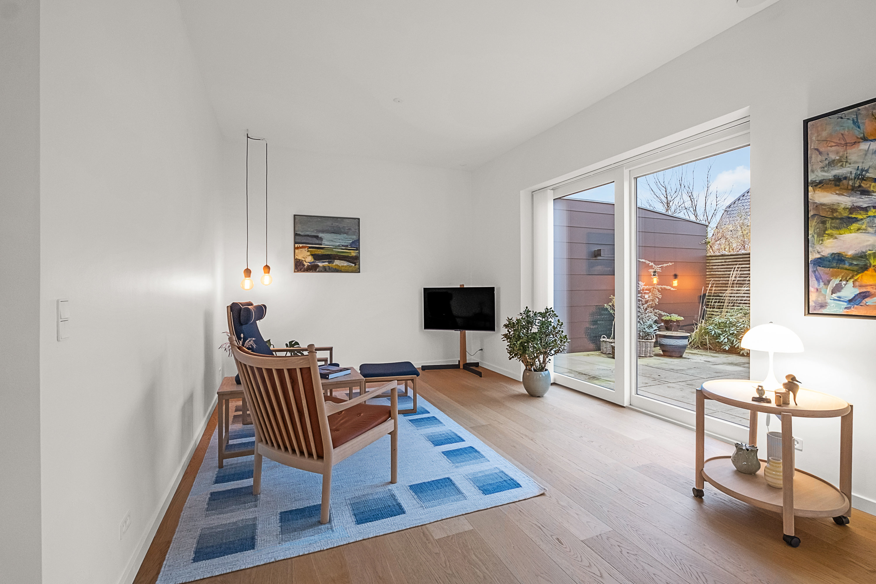 Fremhævet stue billede i fuldskærmstilstand. Billede af Elsted Kirkevej 14A, 8520 Lystrup