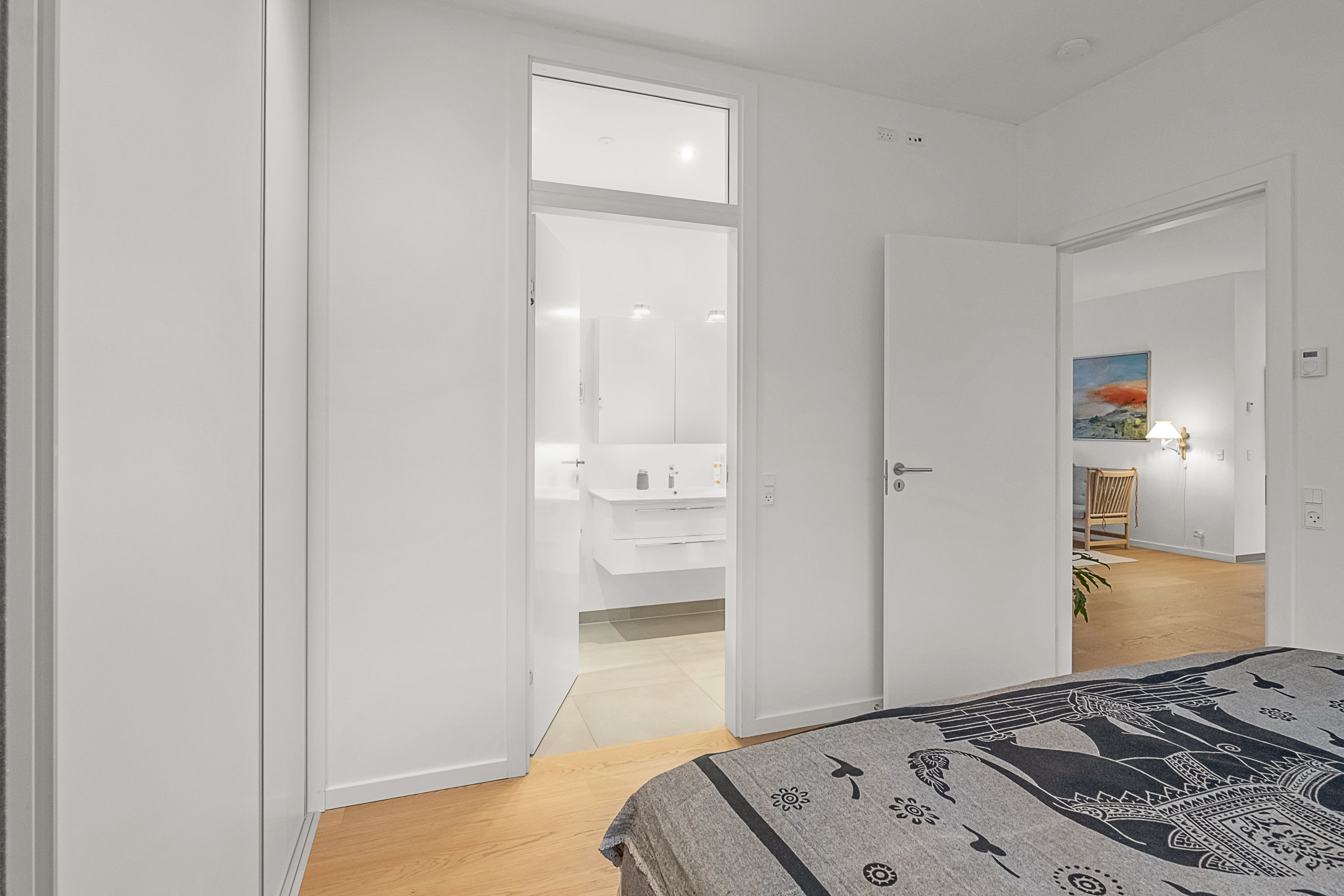 Fremhævet soveværelse billede i fuldskærmstilstand. Billede af Elsted Kirkevej 14A, 8520 Lystrup