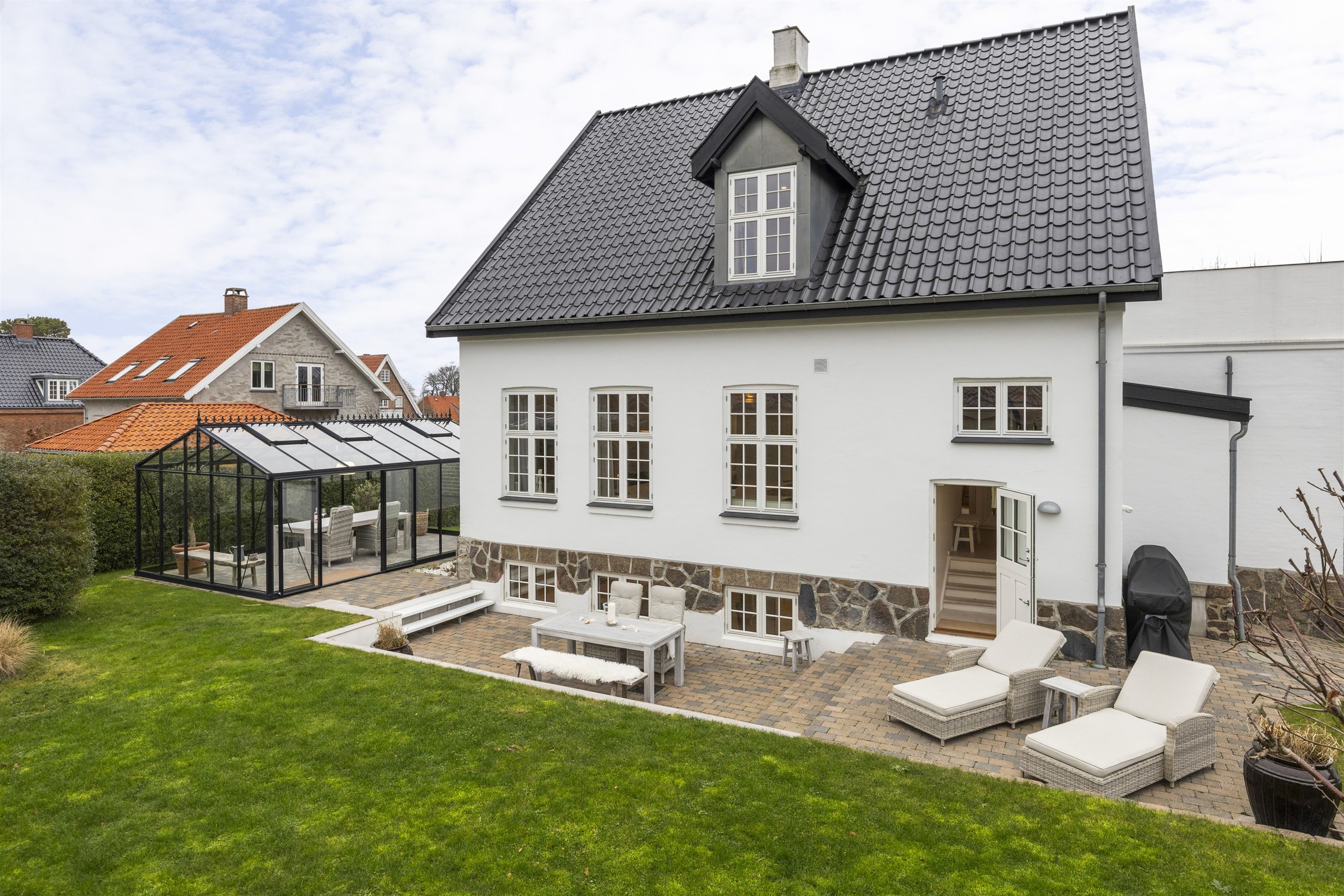 Villa: Set fra haven på Højvænget 5, 3000 Helsingør