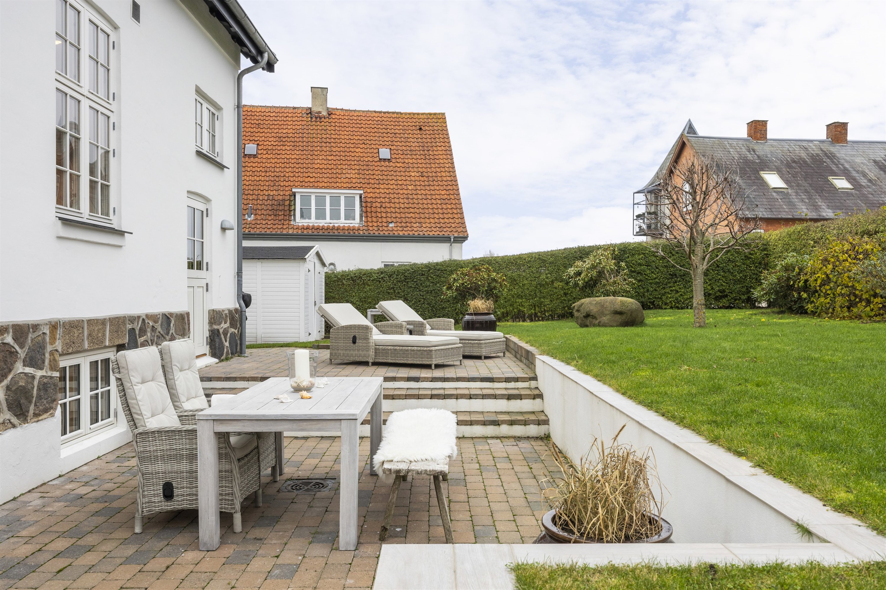 Fremhævet terrasse billede i fuldskærmstilstand. Billede af Højvænget 5, 3000 Helsingør