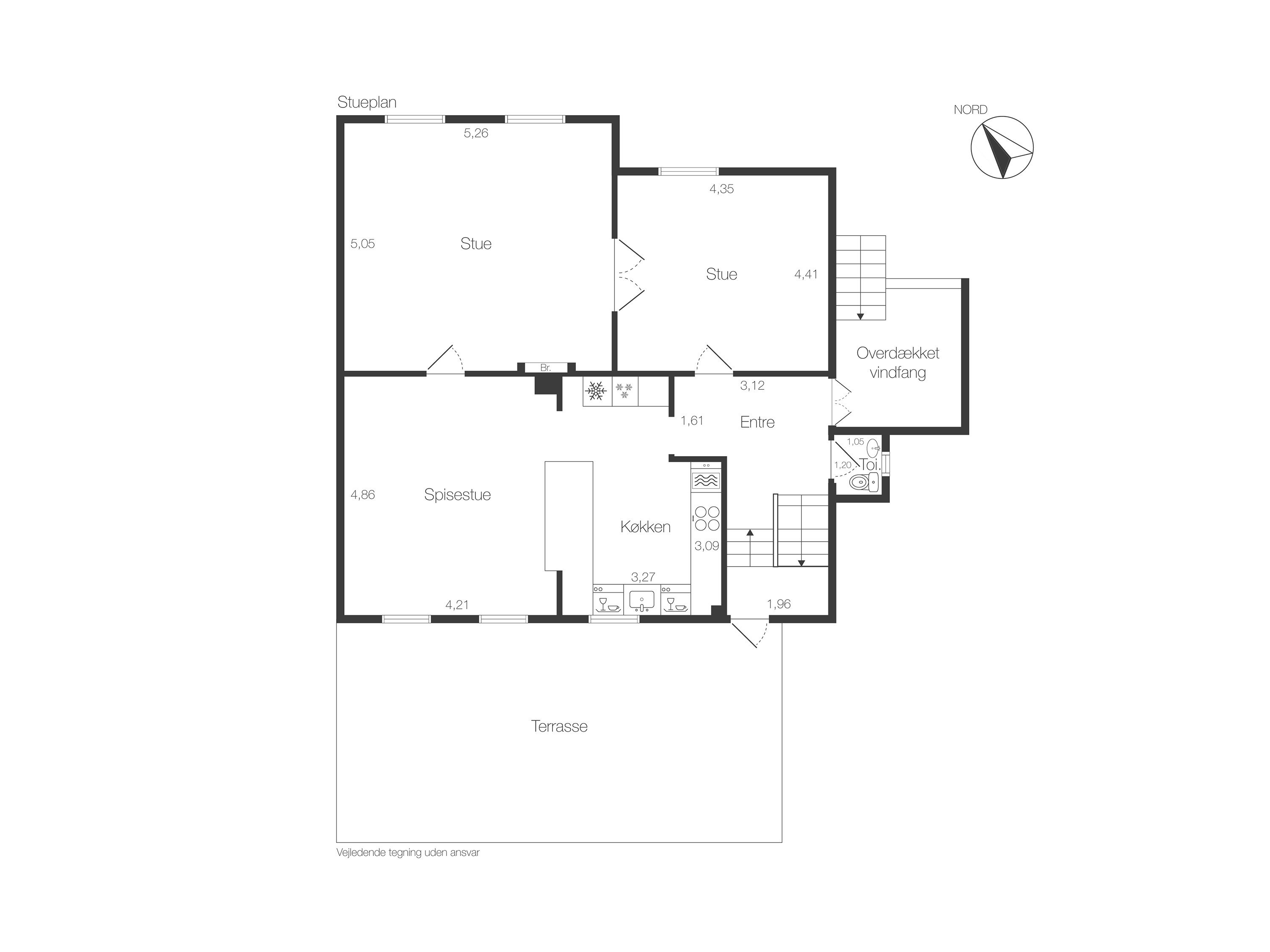 Plantegninger billede af Højvænget 5, 3000 Helsingør