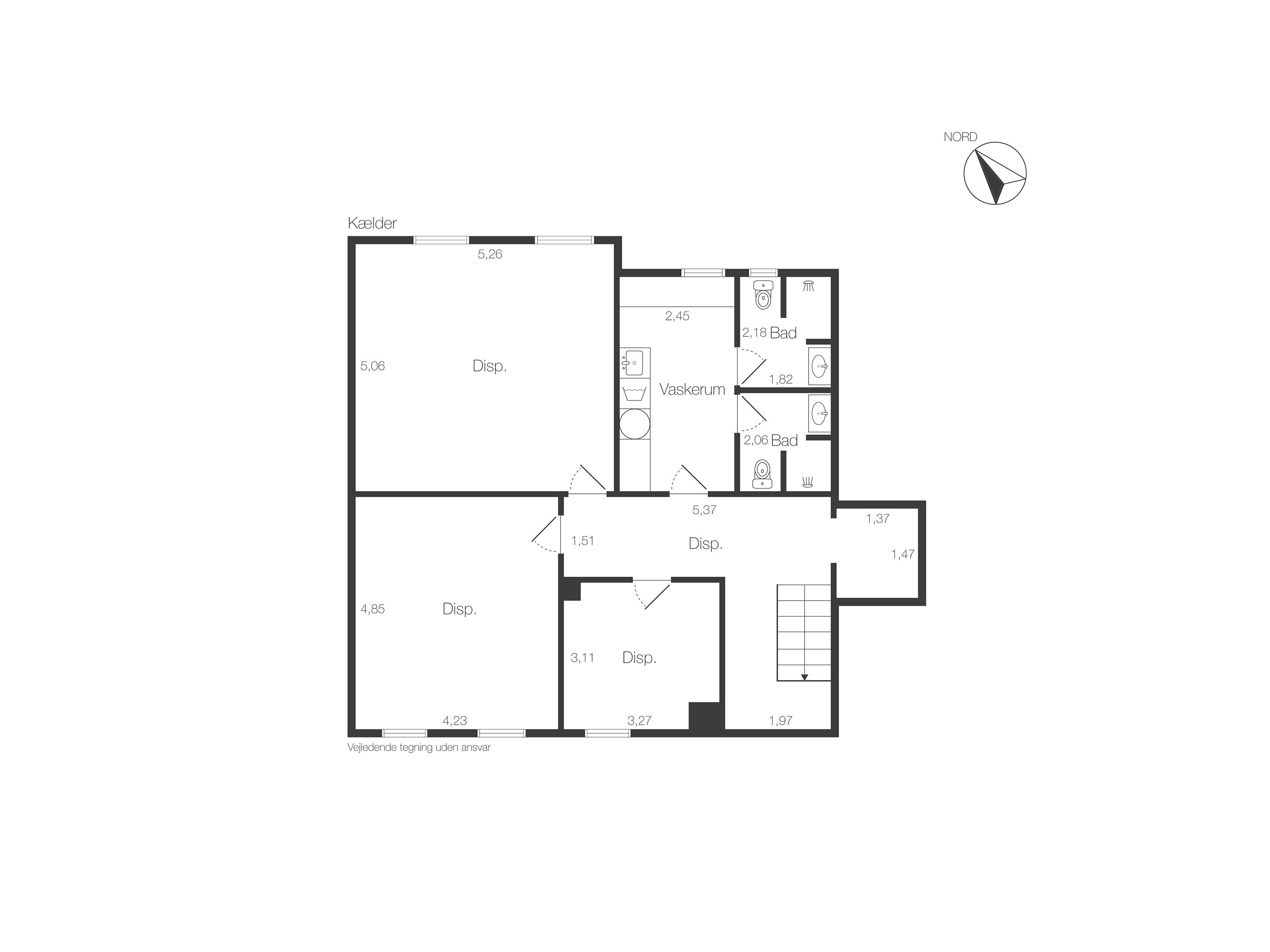 Plantegninger billede af Højvænget 5, 3000 Helsingør