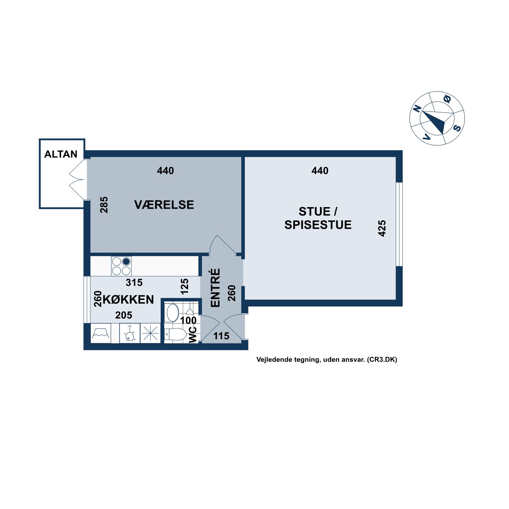 Plantegninger billede af Blankavej 14, 4. th., 2500 Valby