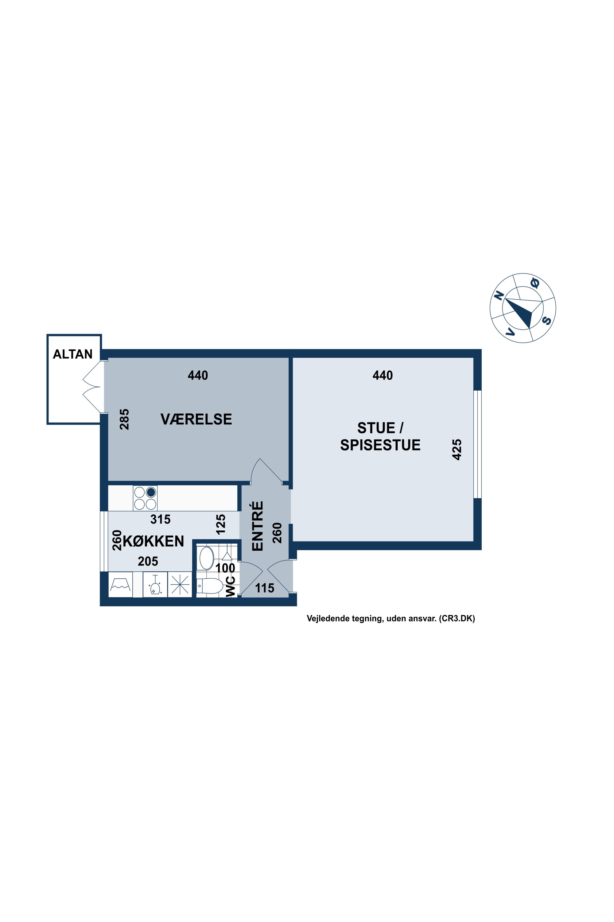Plantegninger billede af Blankavej 14, 4. th., 2500 Valby