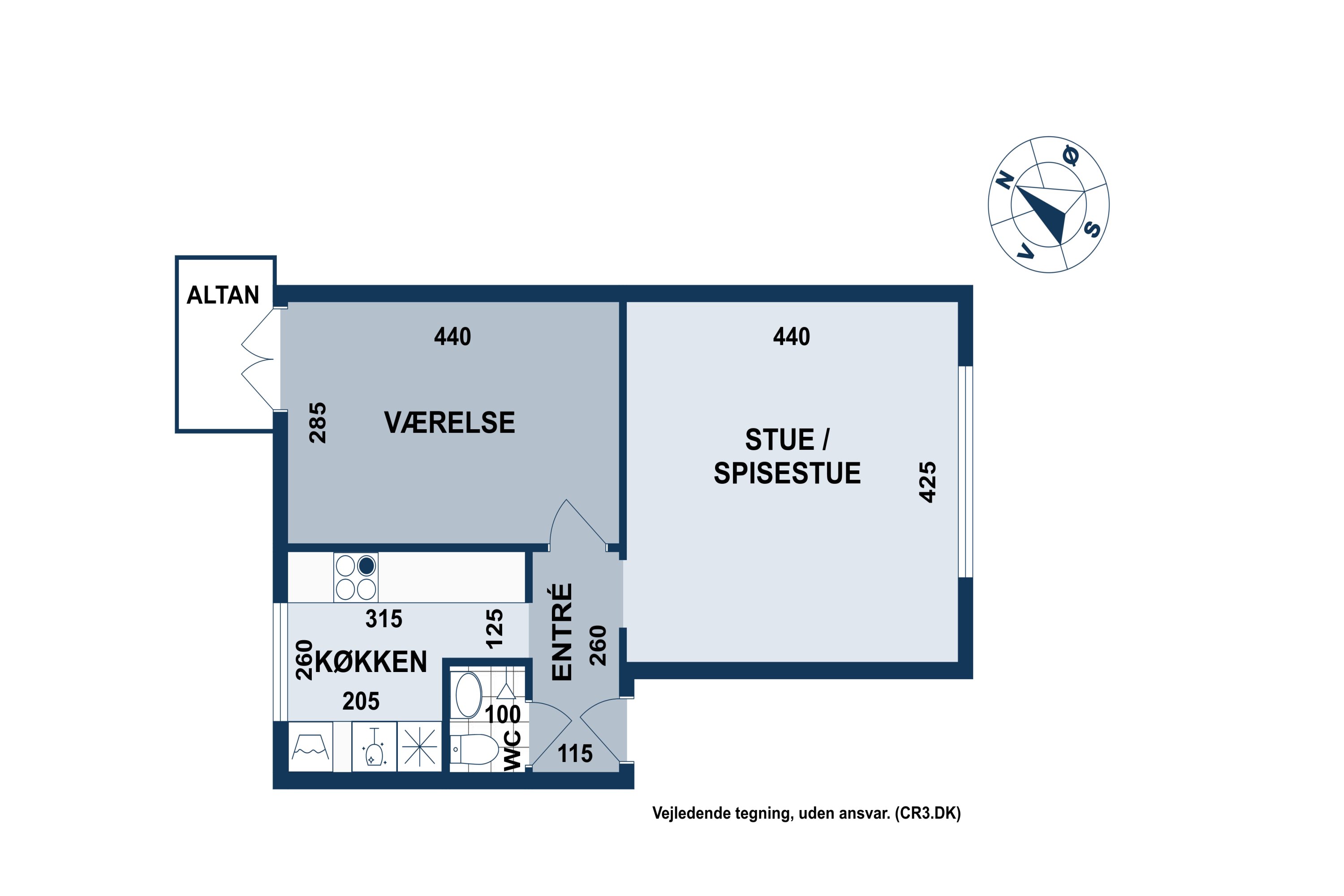 Plantegninger billede af Blankavej 14, 4. th., 2500 Valby