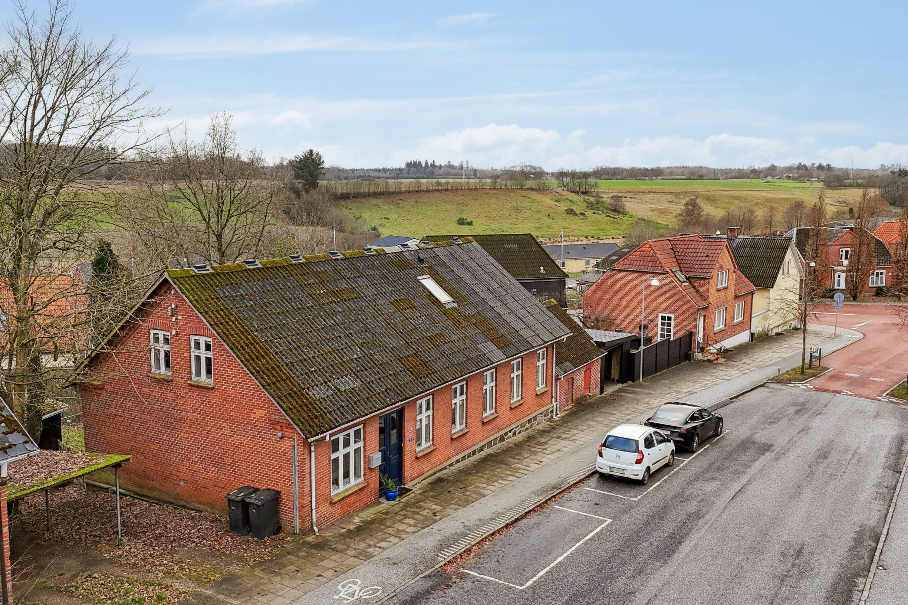 Fremhævet luftfoto billede i fuldskærmstilstand. Billede af Vestergade 27, 6040 Egtved