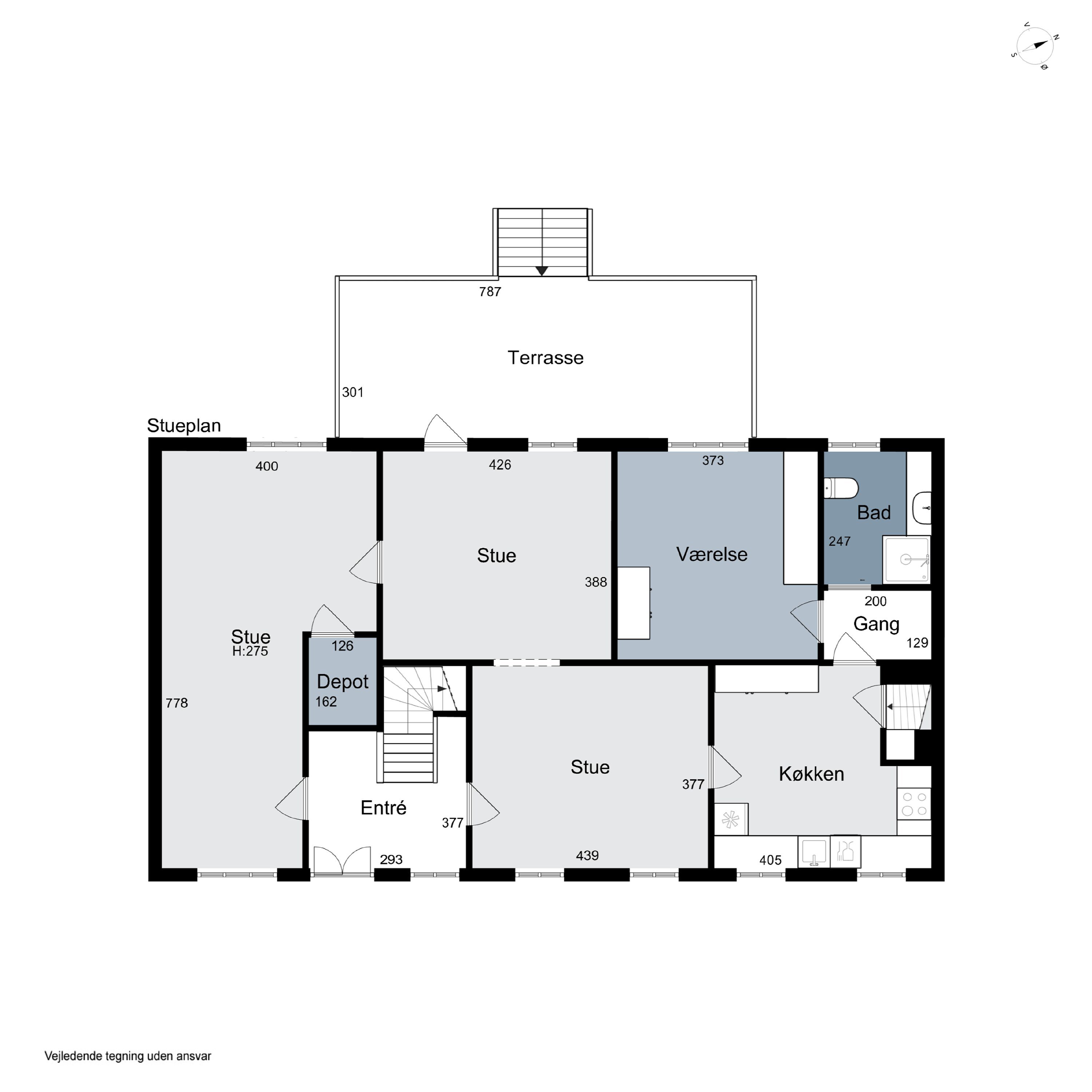 Plantegninger billede af Vestergade 27, 6040 Egtved