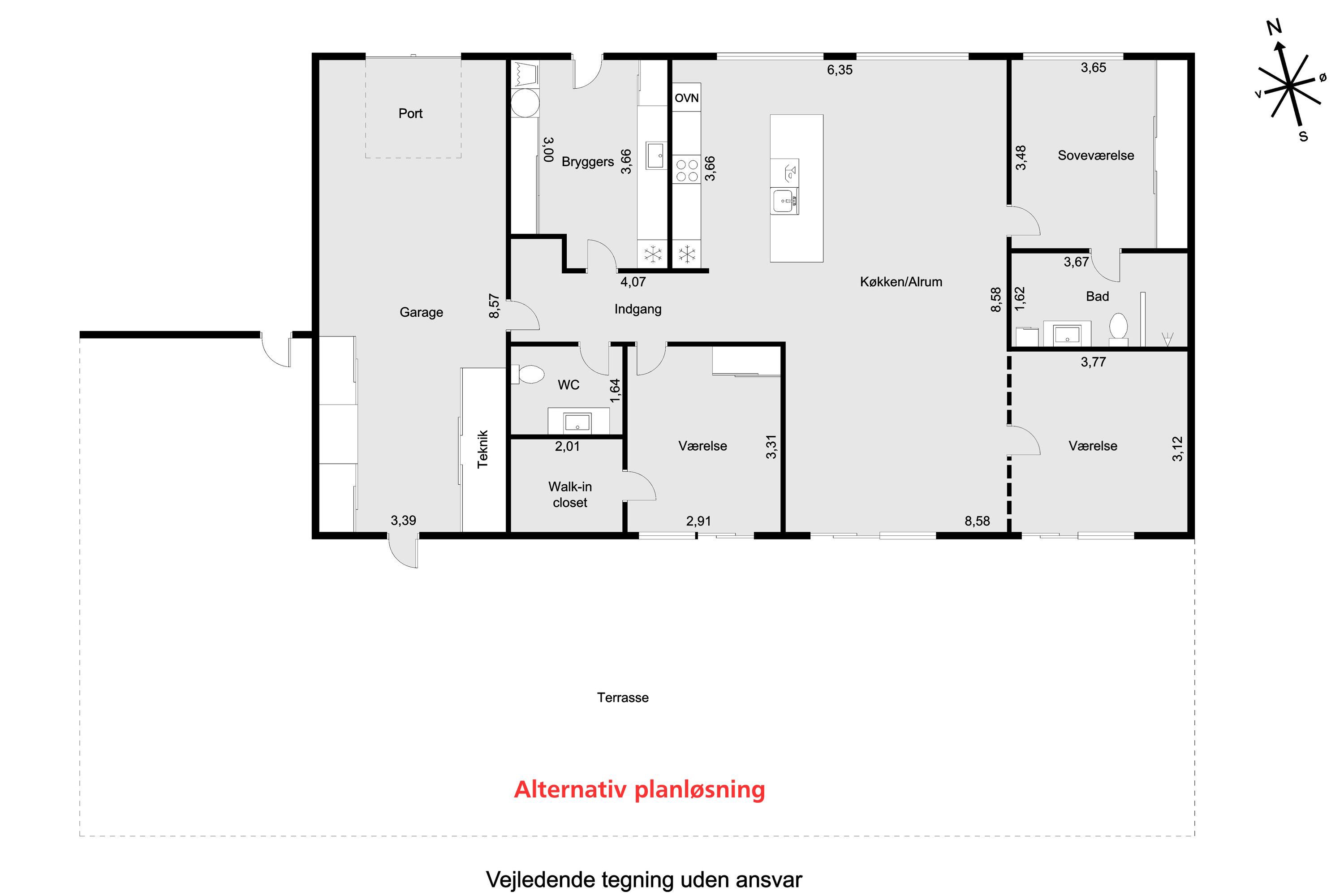 Plantegninger billede af Elsted Kirkevej 14A, 8520 Lystrup